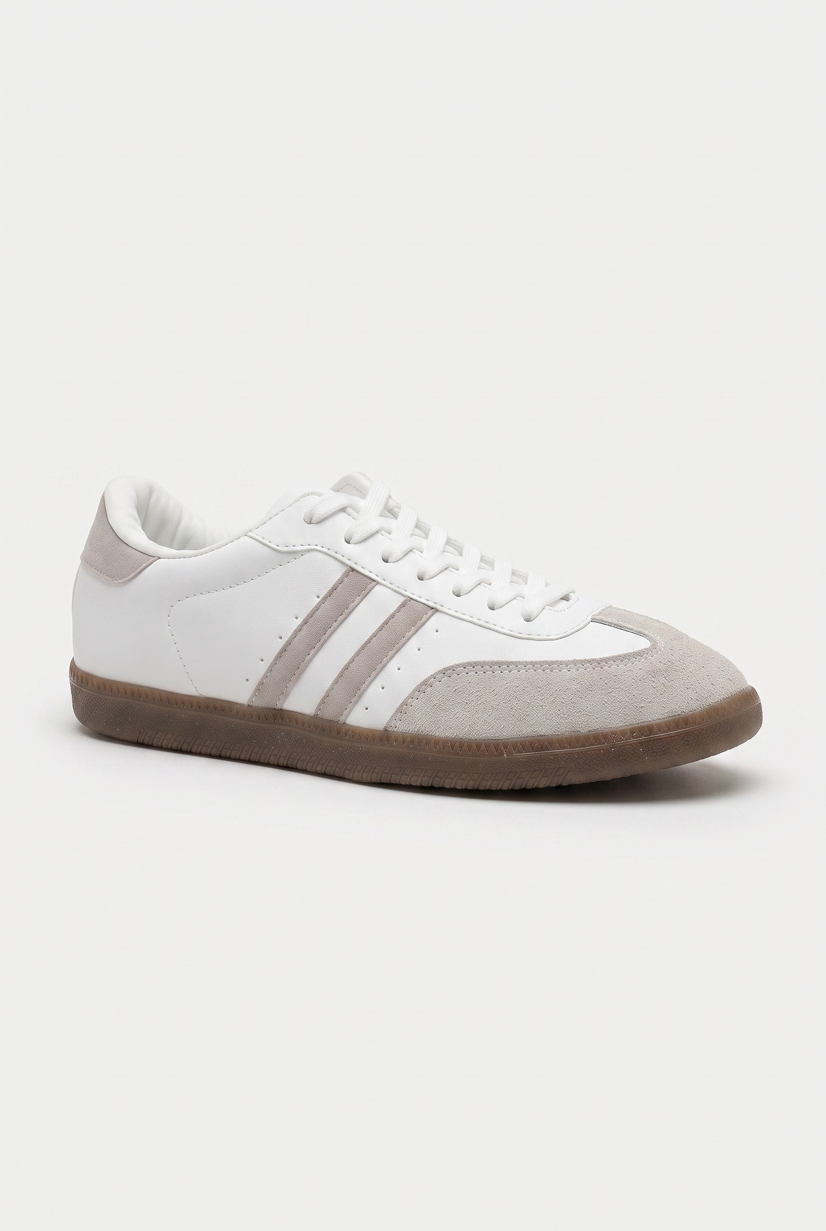 Tenis Dos Líneas Punta Durazno TAUPE