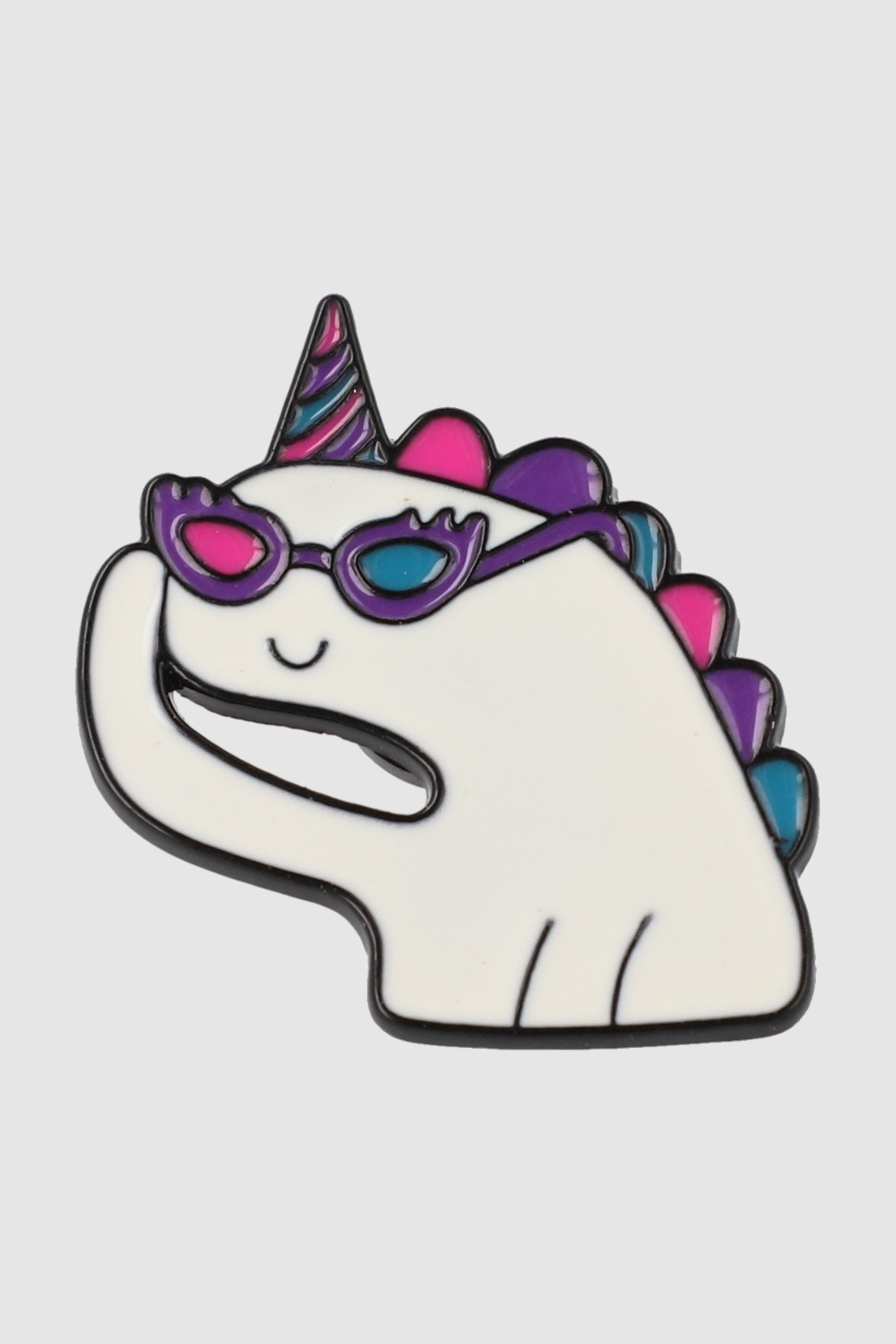 Pin unicornio lentes cool BLANCO