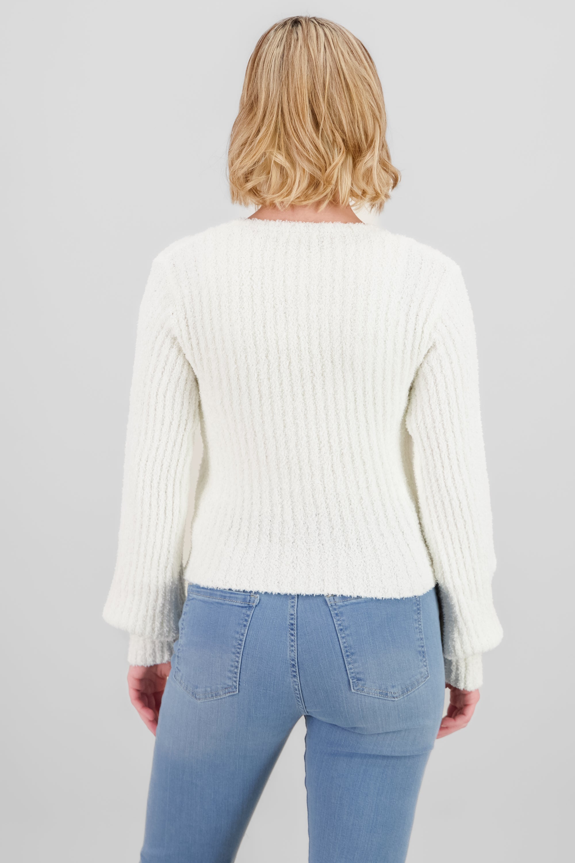 Suetre liso textura BLANCO