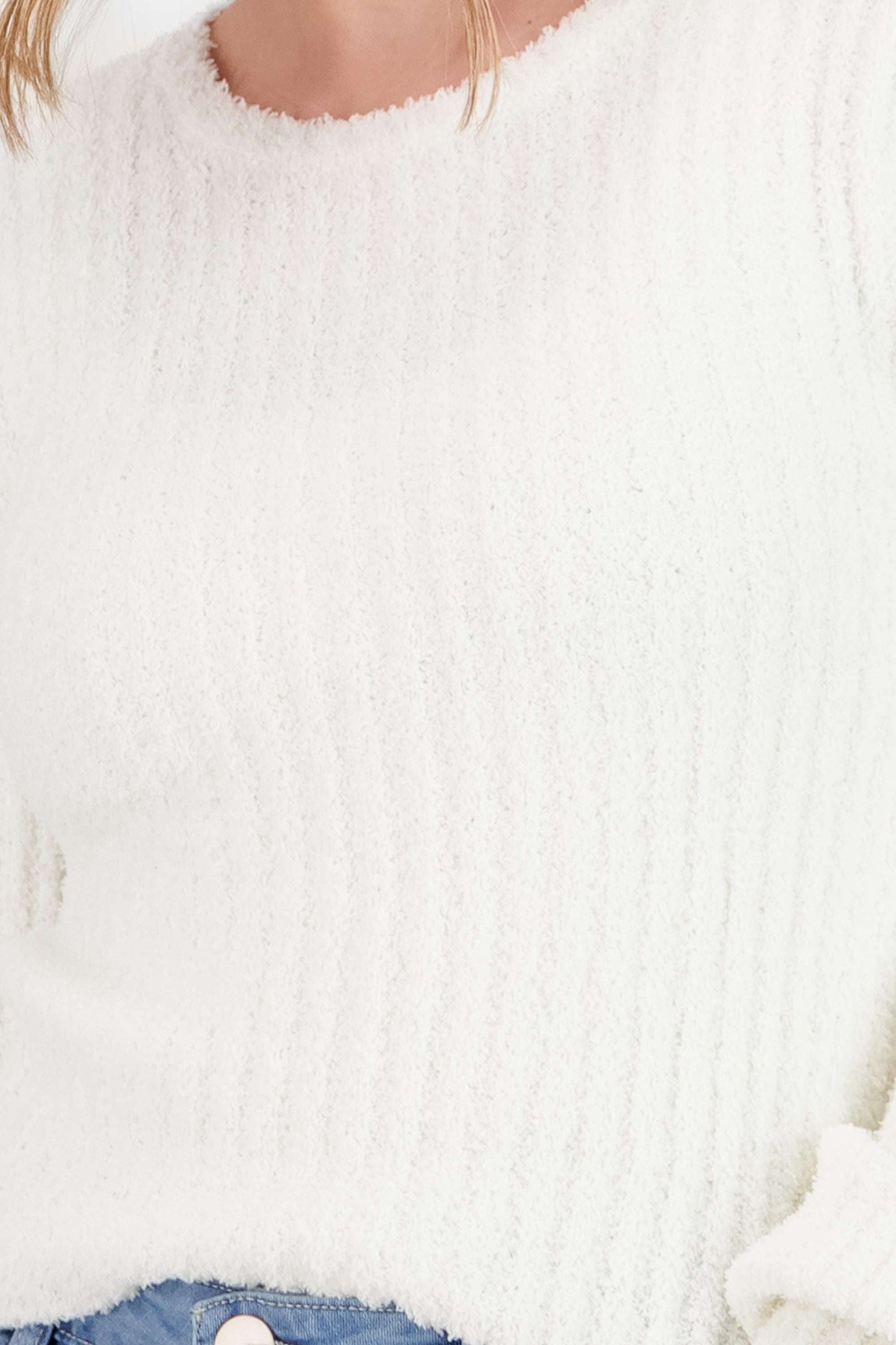Suetre liso textura BLANCO