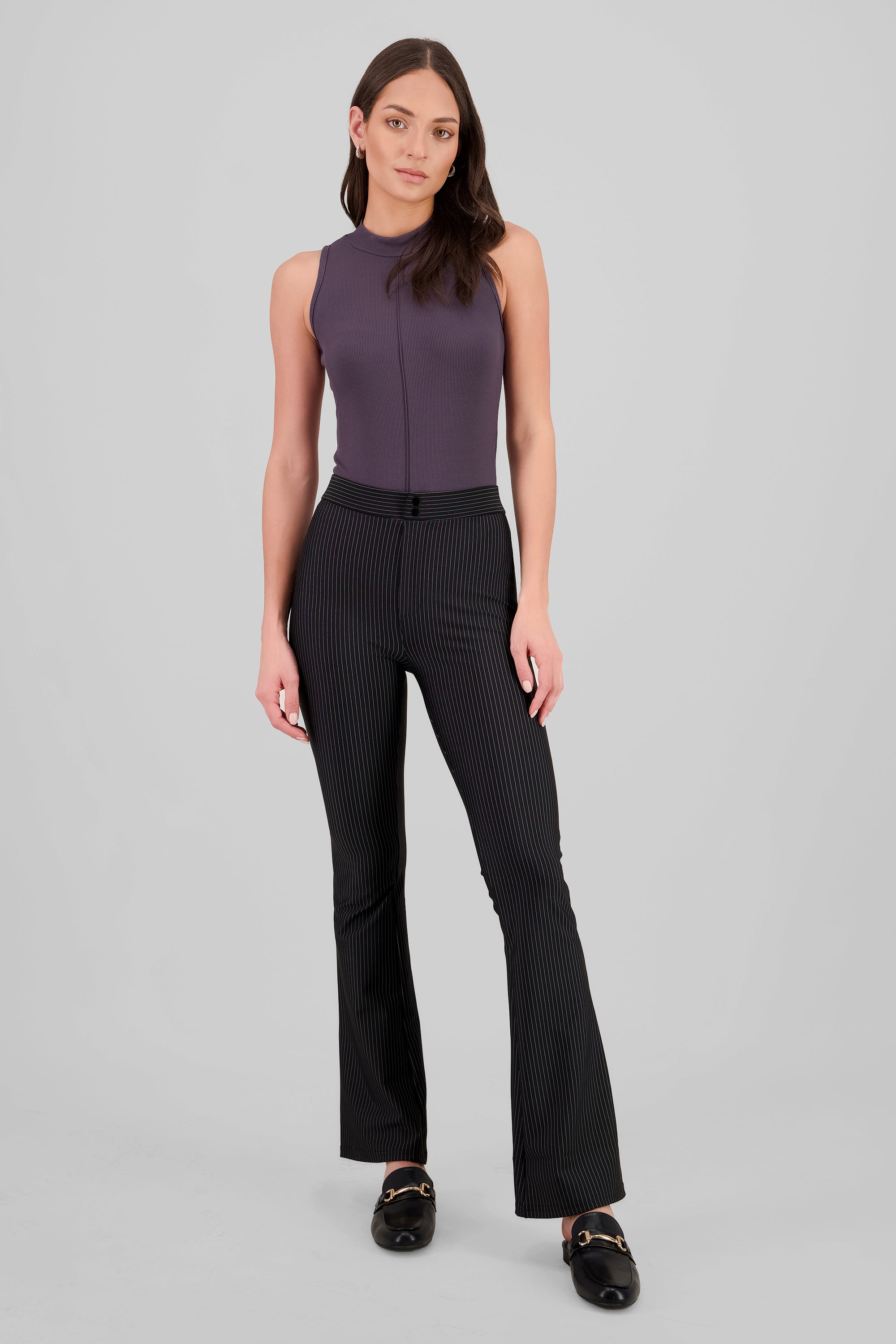 Pantalon rayas sastre NEGRO