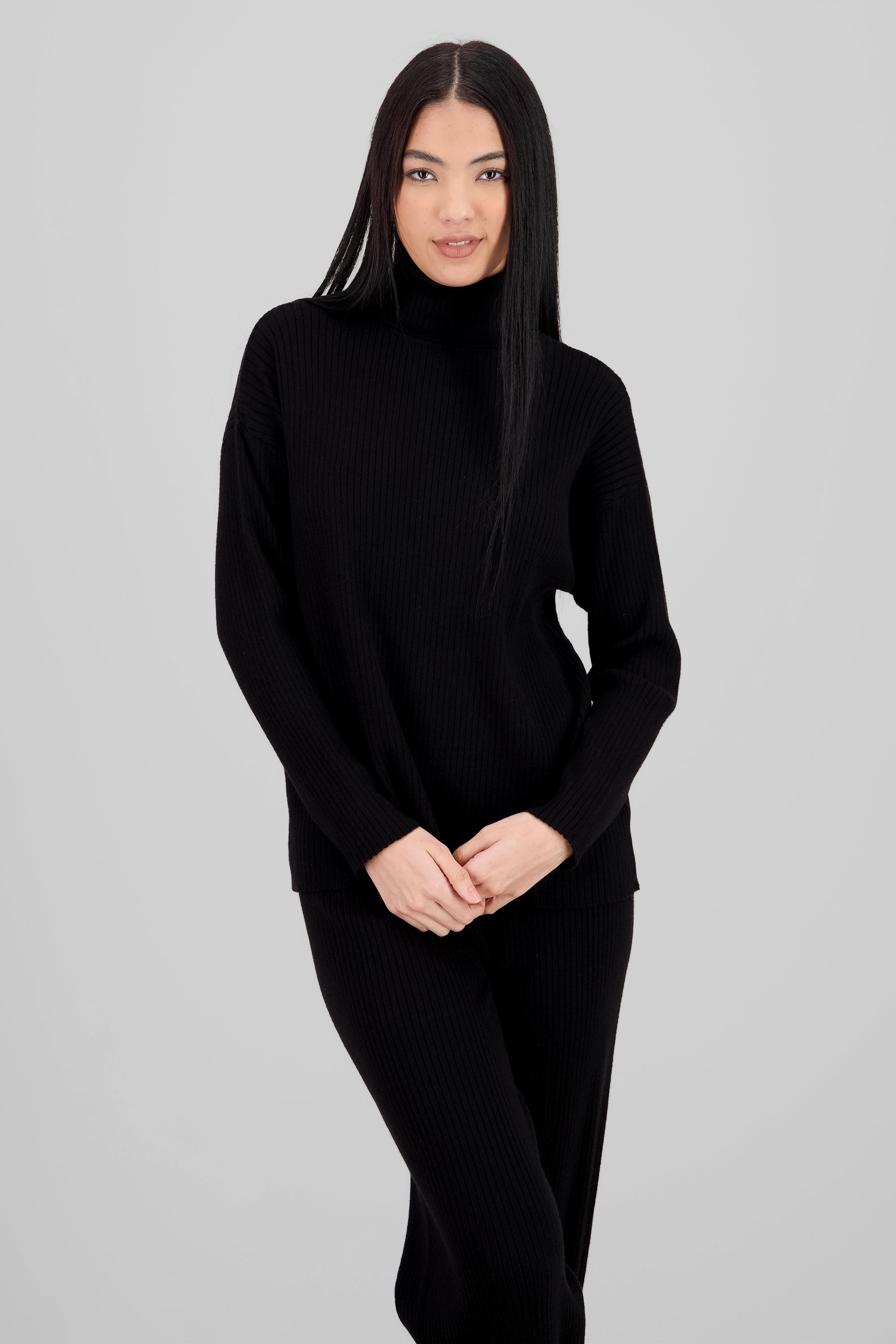 Sueter tejido oversized NEGRO