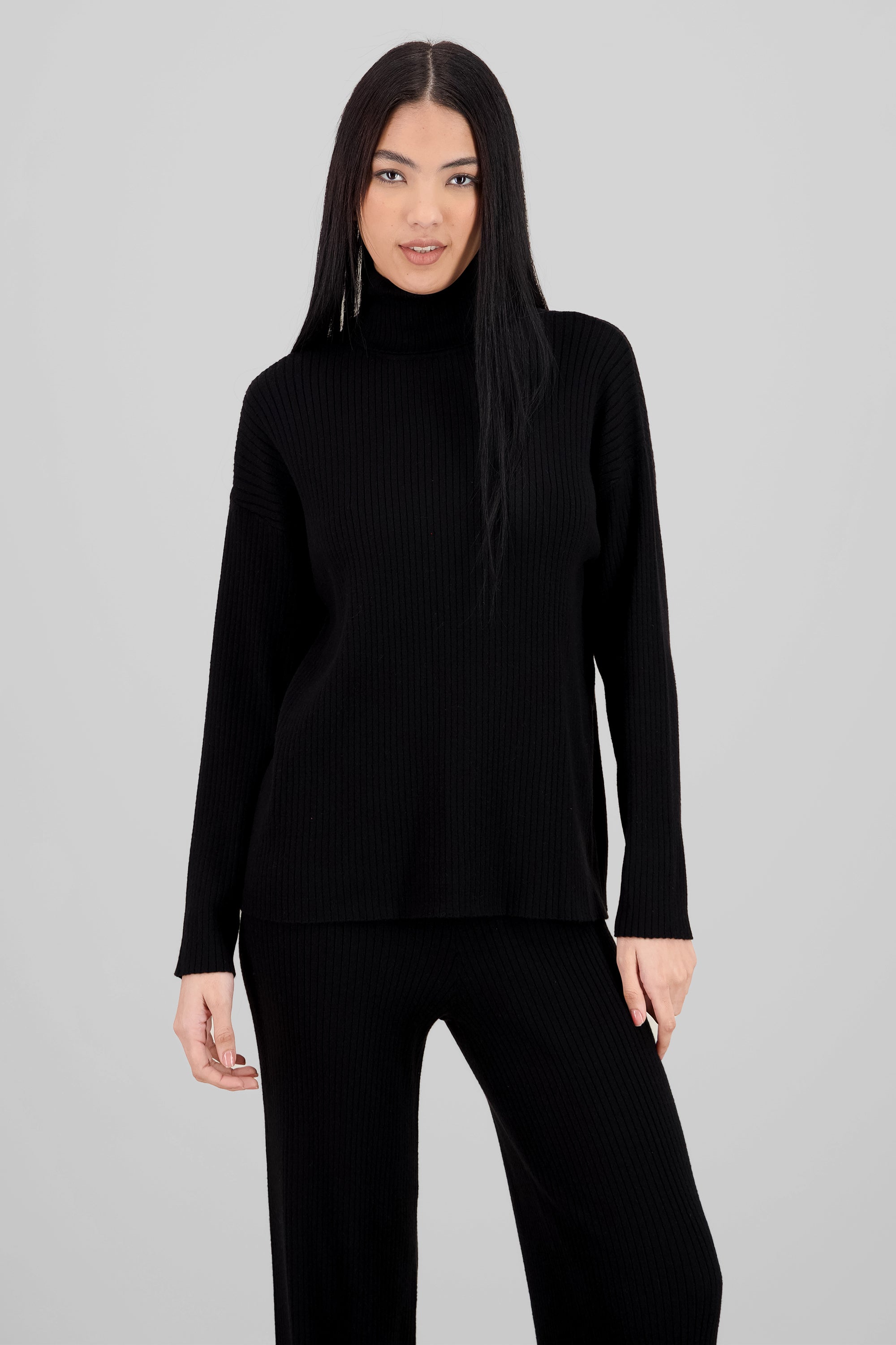 Sueter tejido oversized NEGRO