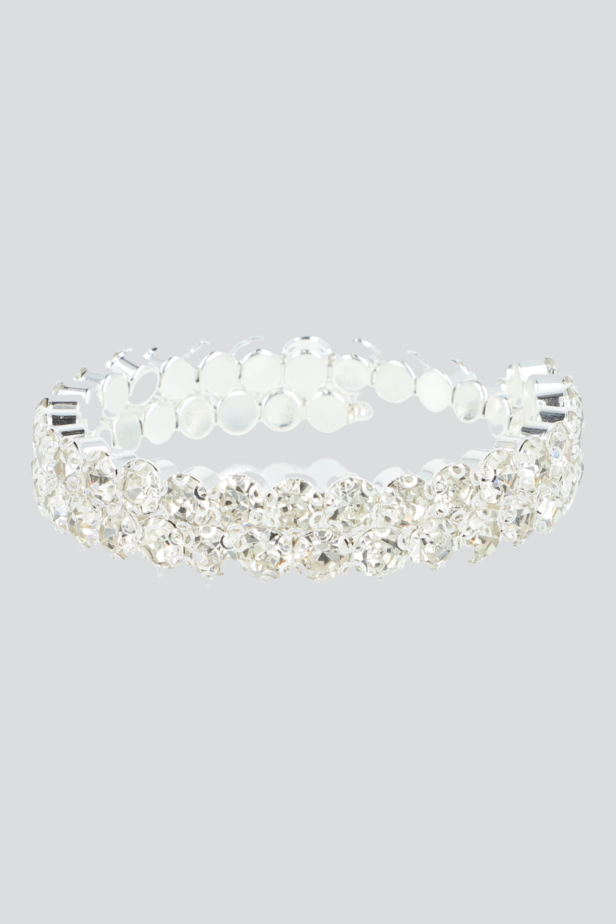 PULSERA BRILLOS PLATA