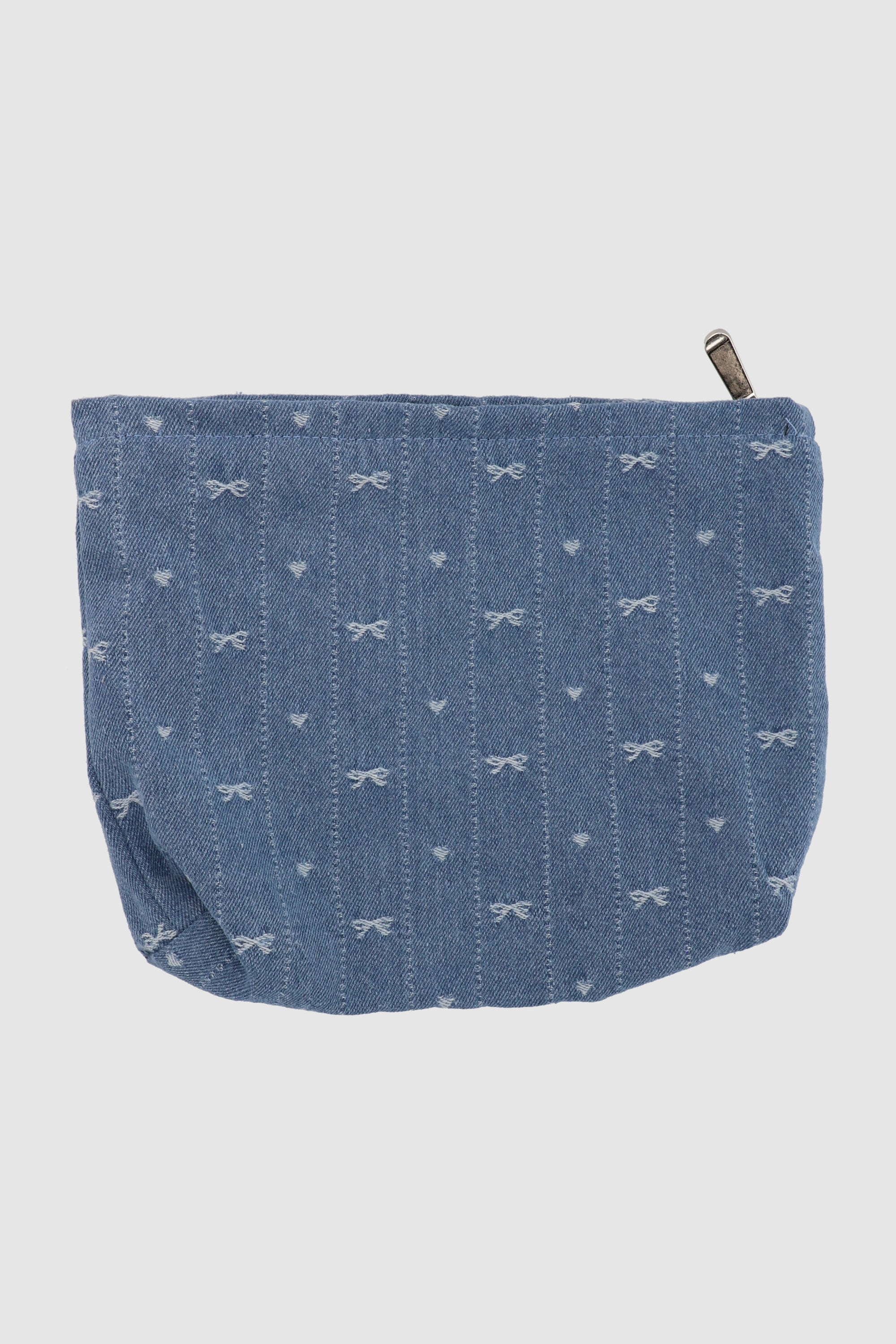 Cosmetiquera denim moños MEDIUM WASH