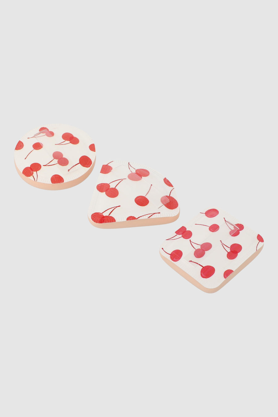 Set 3 puff cerezas formas