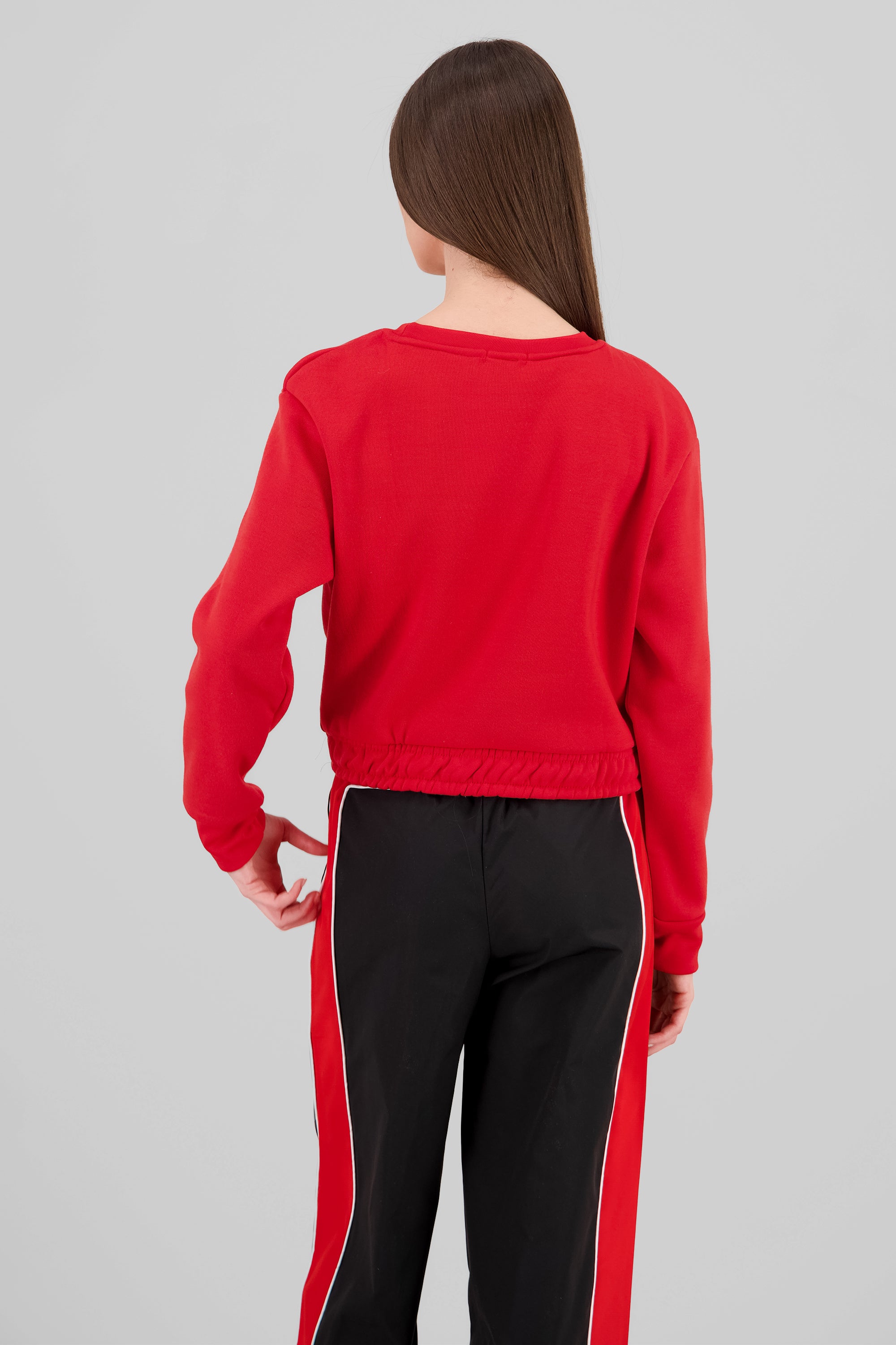 Sudadera de boston cropped ROJO