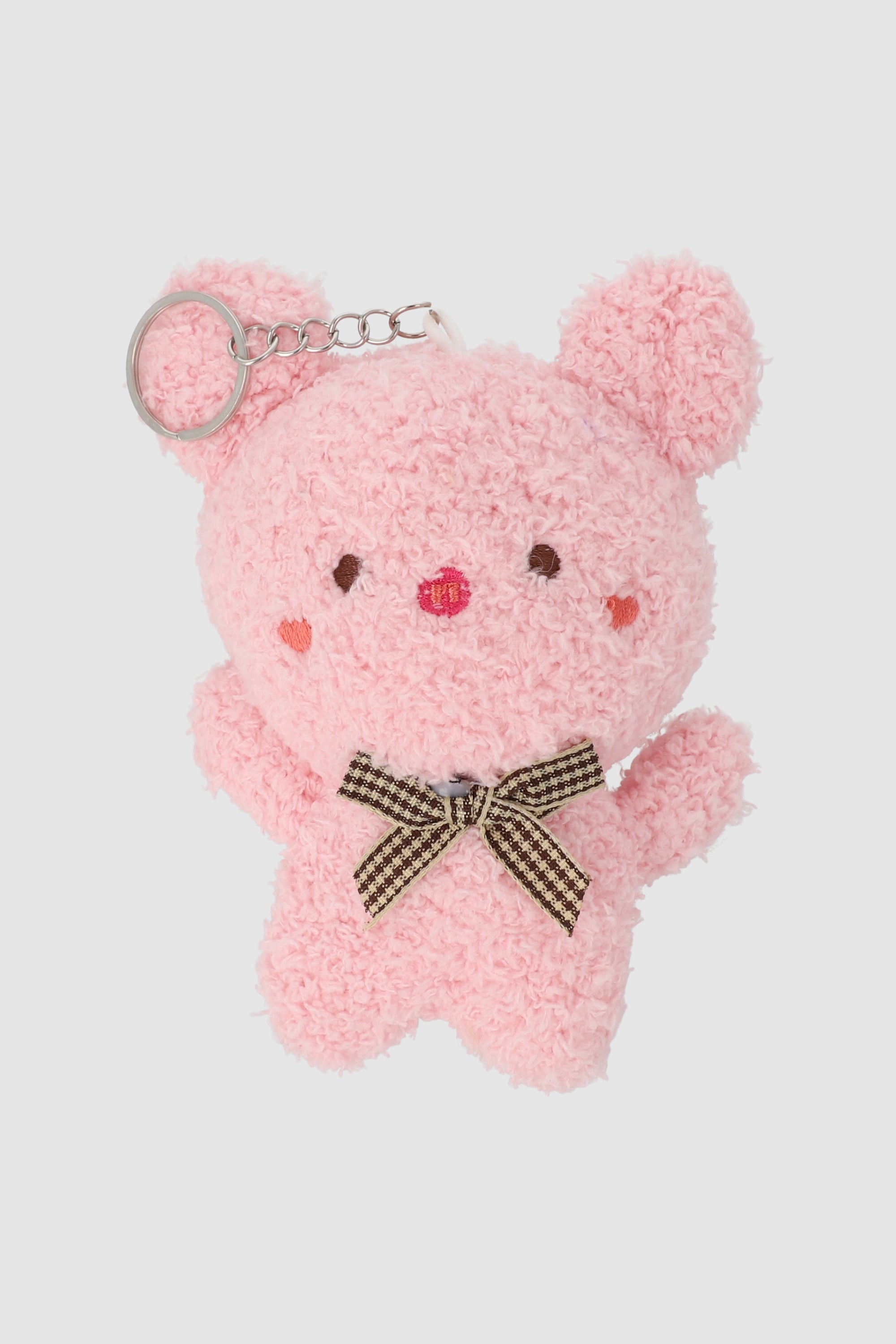 LLAVERO OSITO BUFANDA ROSA