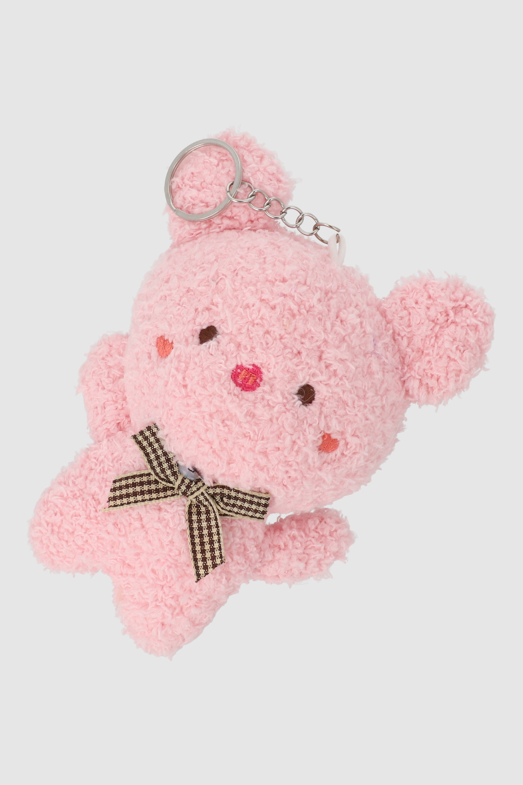 LLAVERO OSITO BUFANDA ROSA