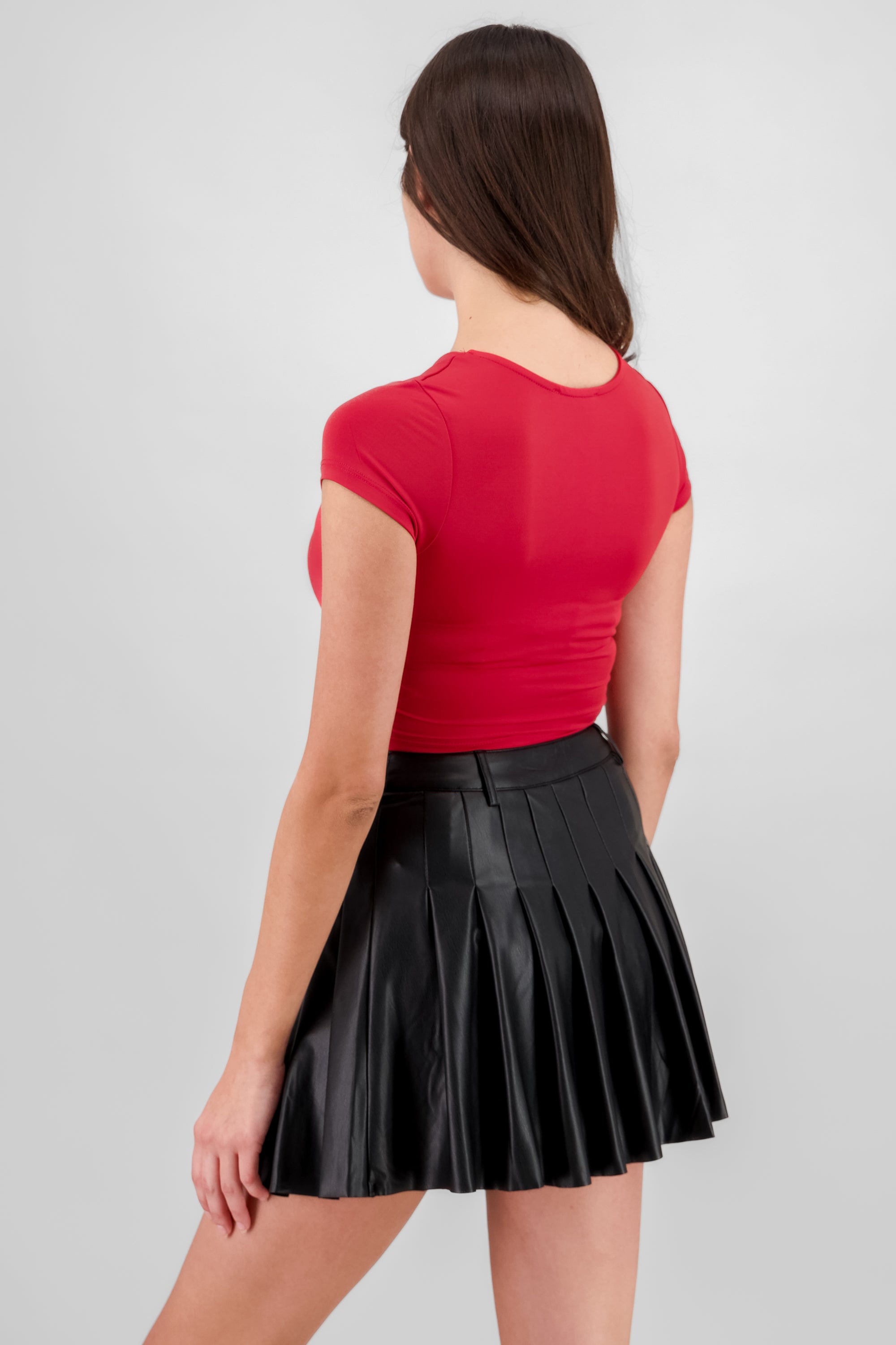 Top doble tela m/c ROJO