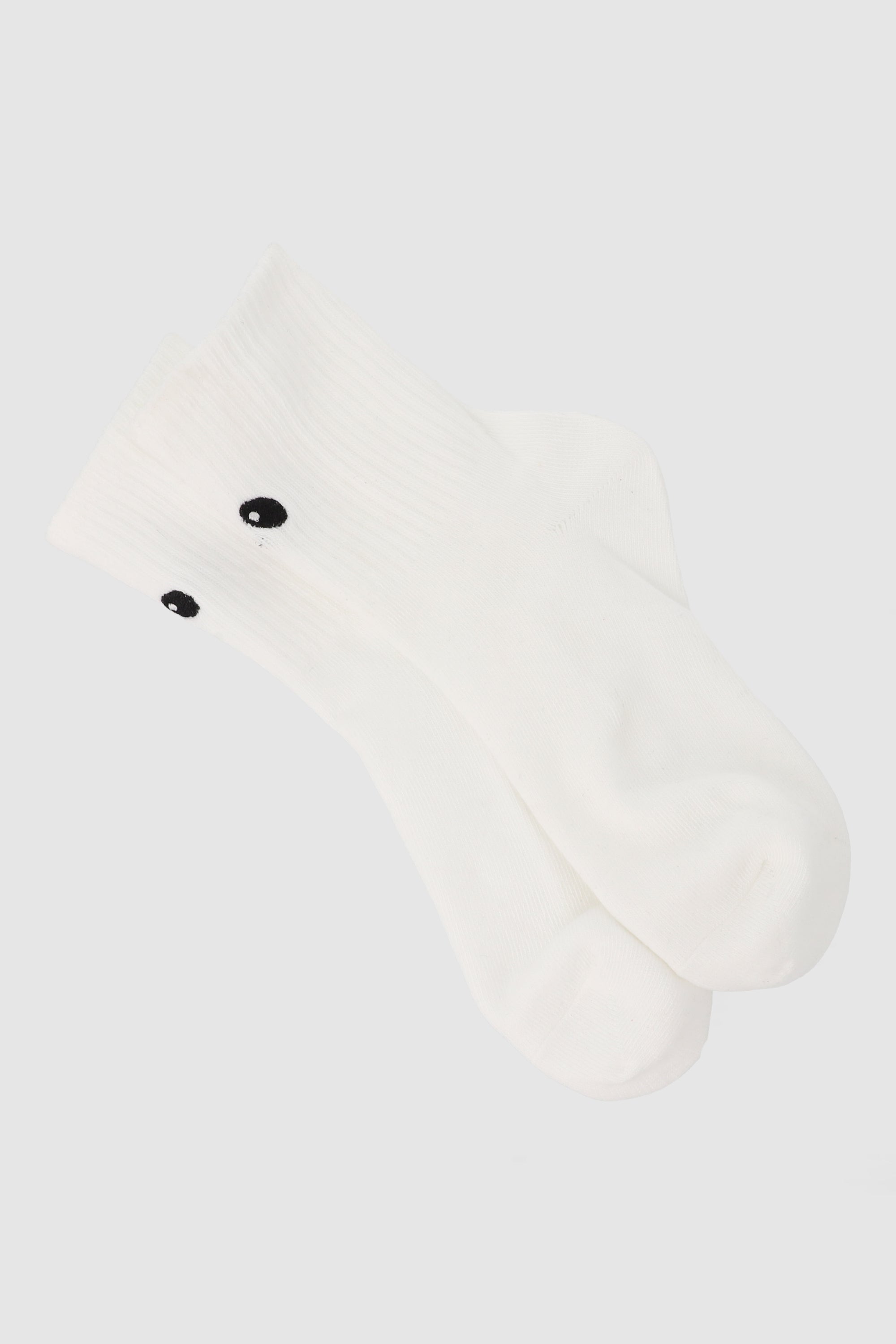 Calcetin bigotes bordados BLANCO COMBO