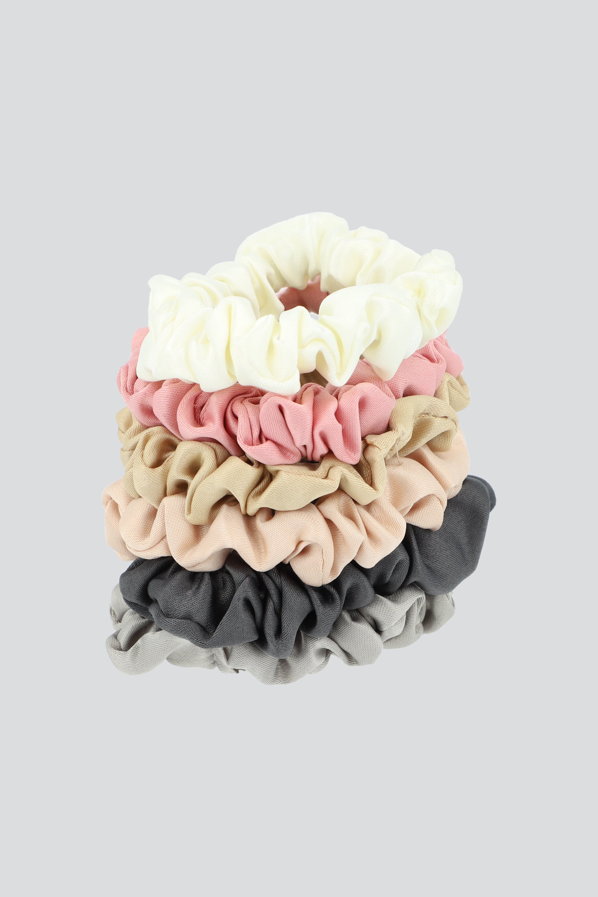 Set 6 ligas satin color MULTICOLOR