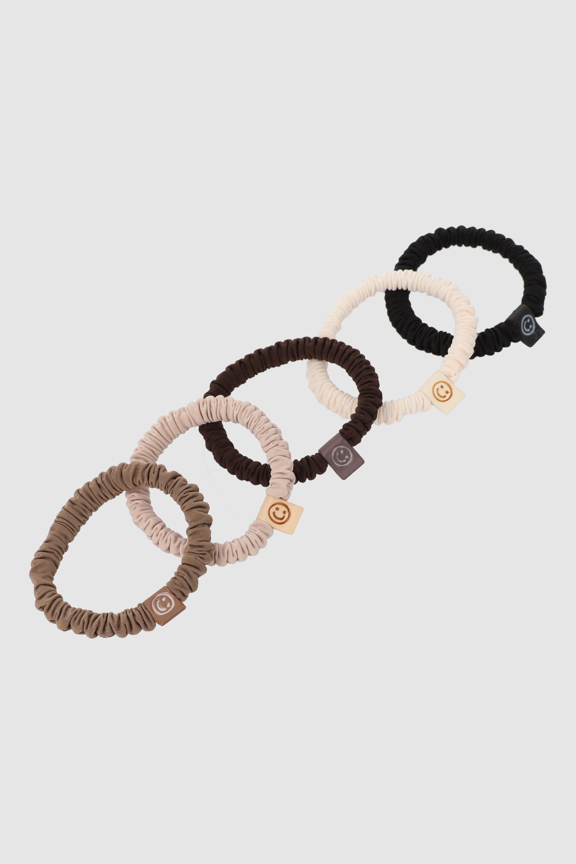 Set 5 ligas arrugadas CAFE