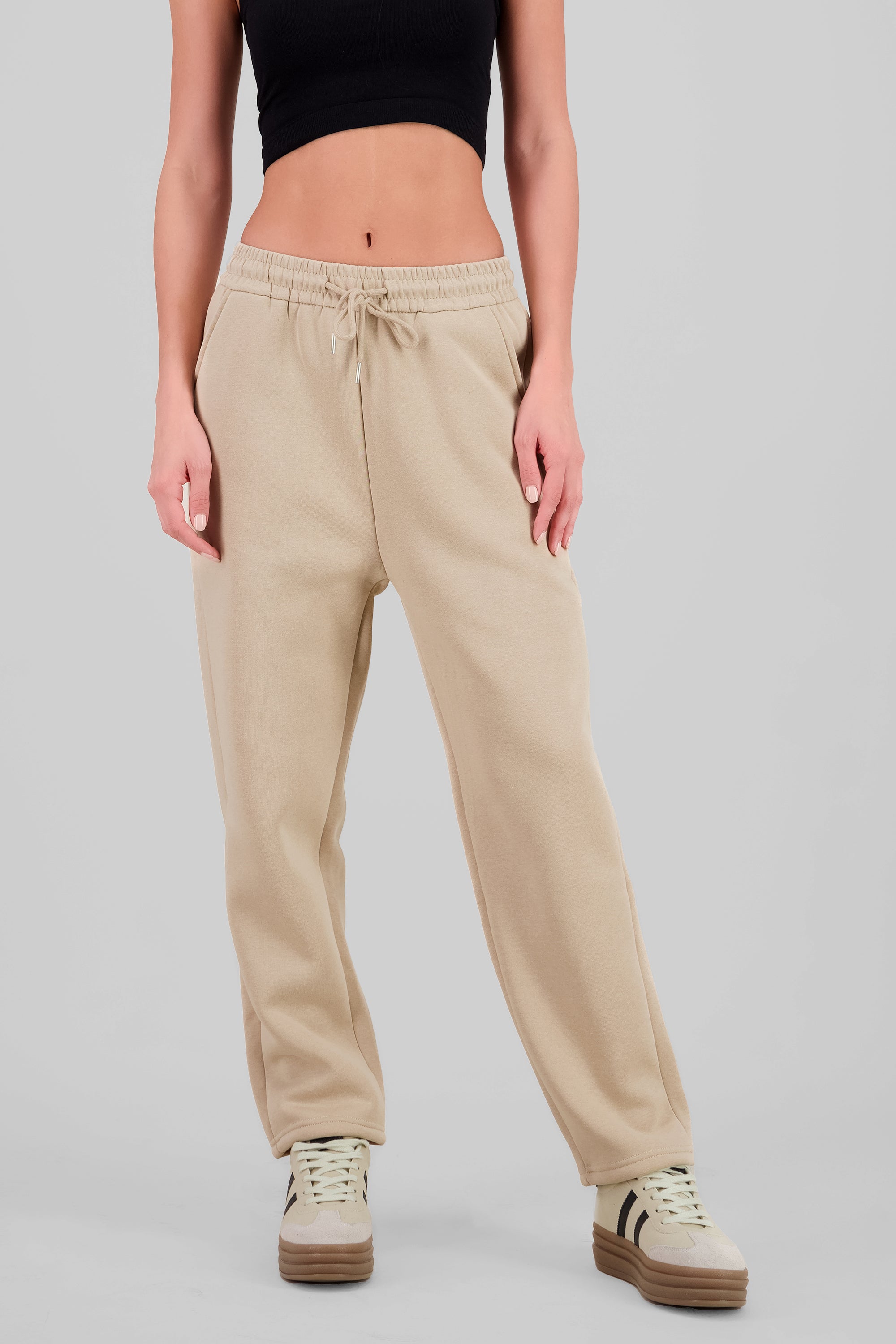 Pants con peluche adentro lisos KHAKI