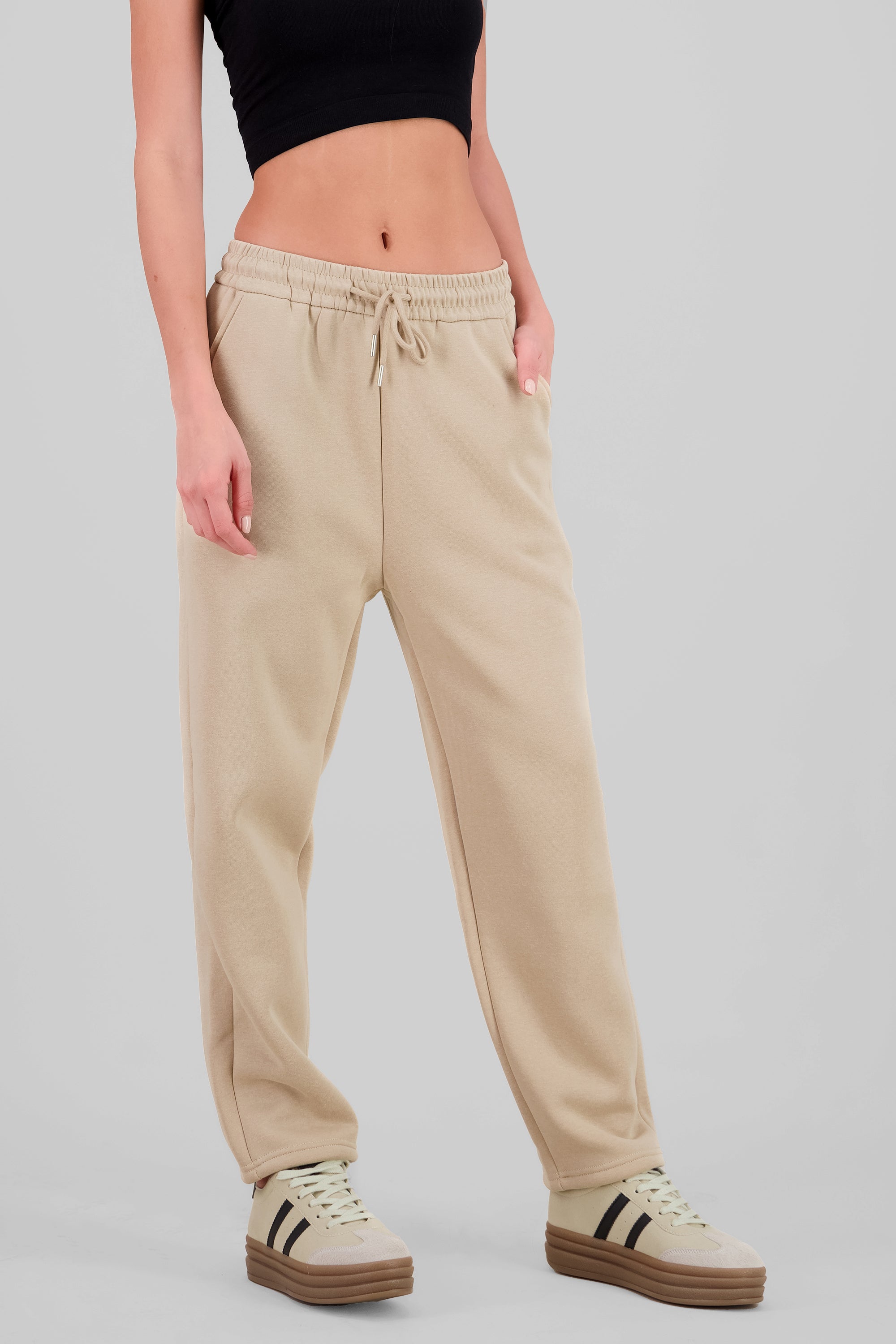 Pants con peluche adentro lisos KHAKI