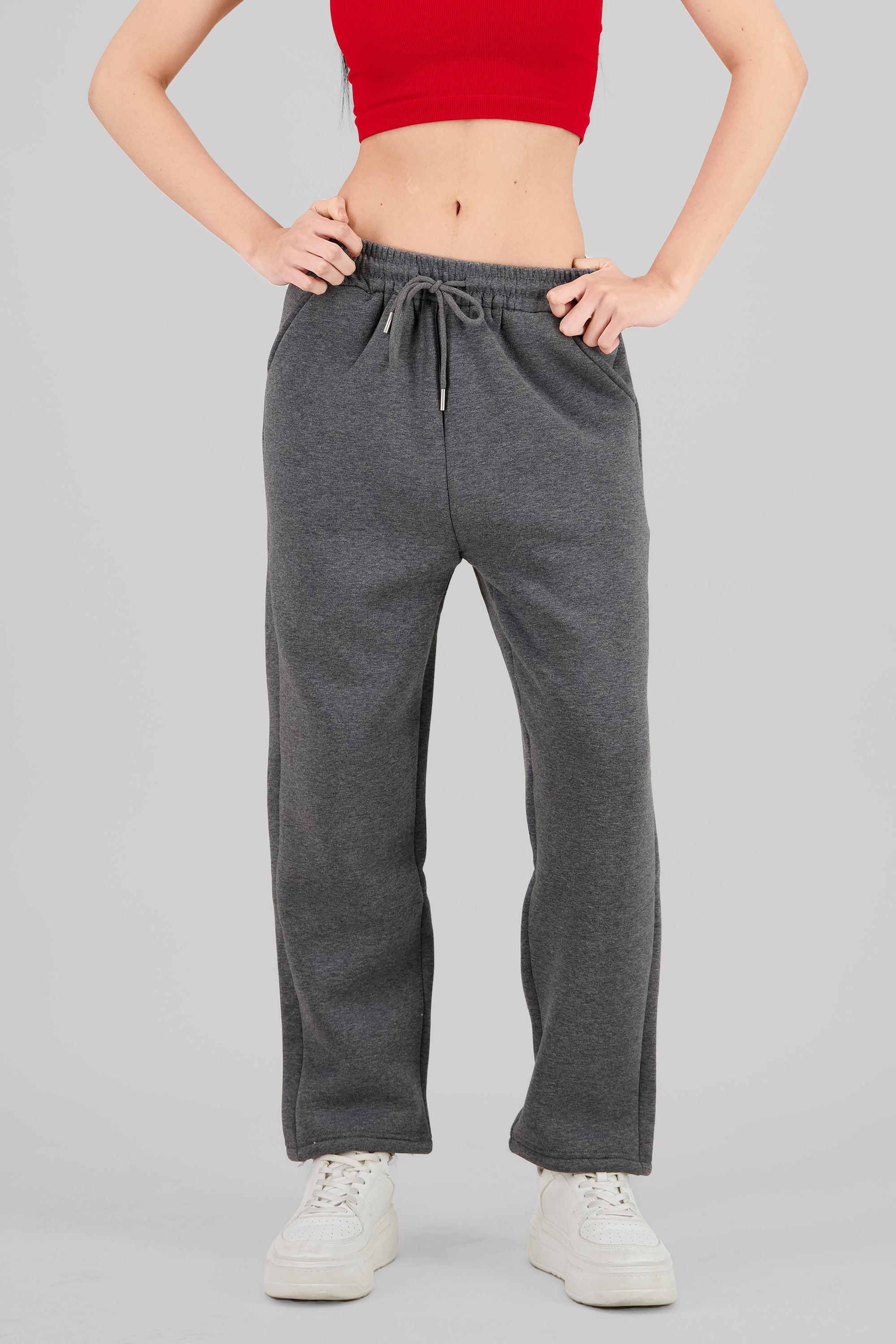 Pants con peluche adentro lisos GRIS