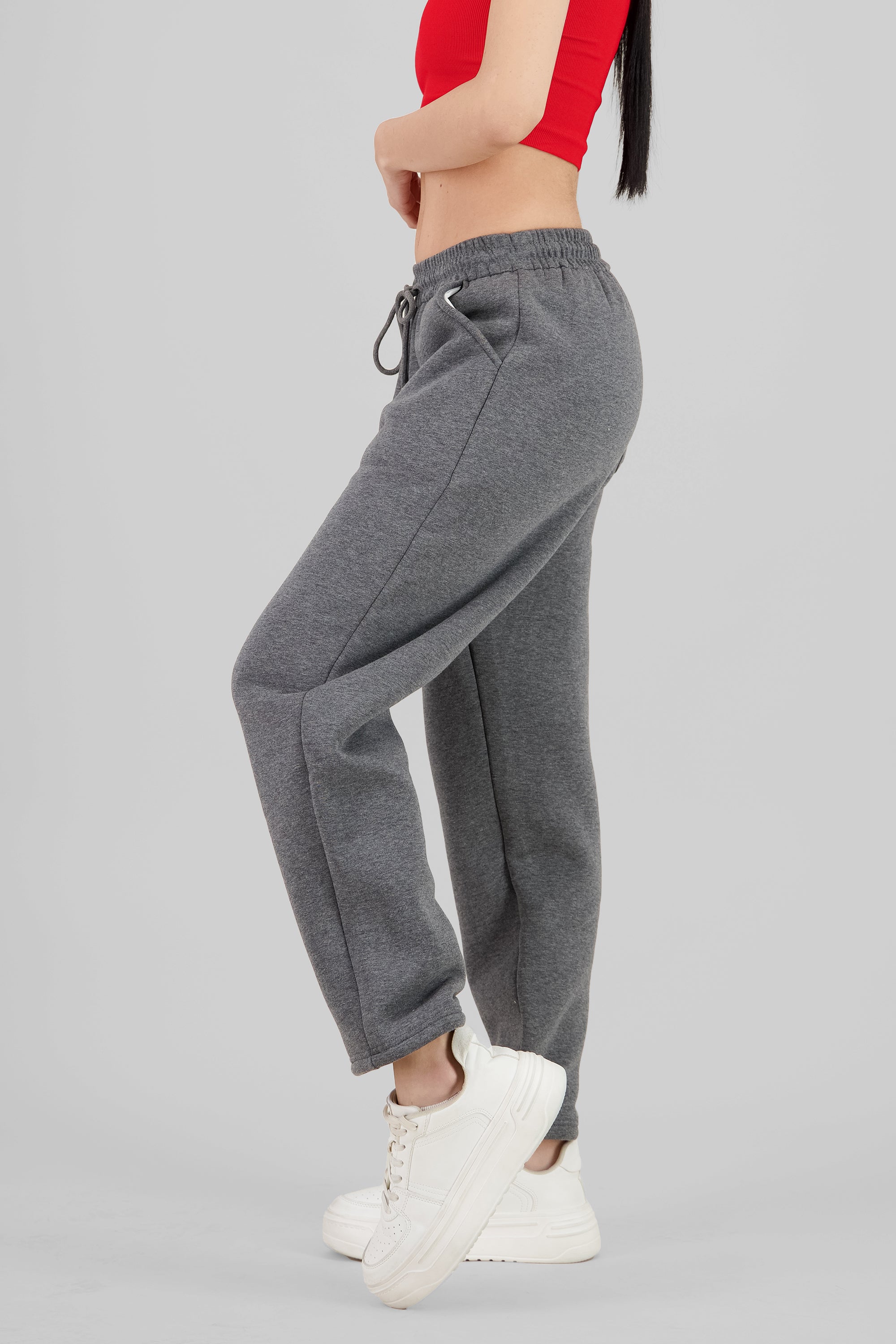 Pants con peluche adentro lisos GRIS