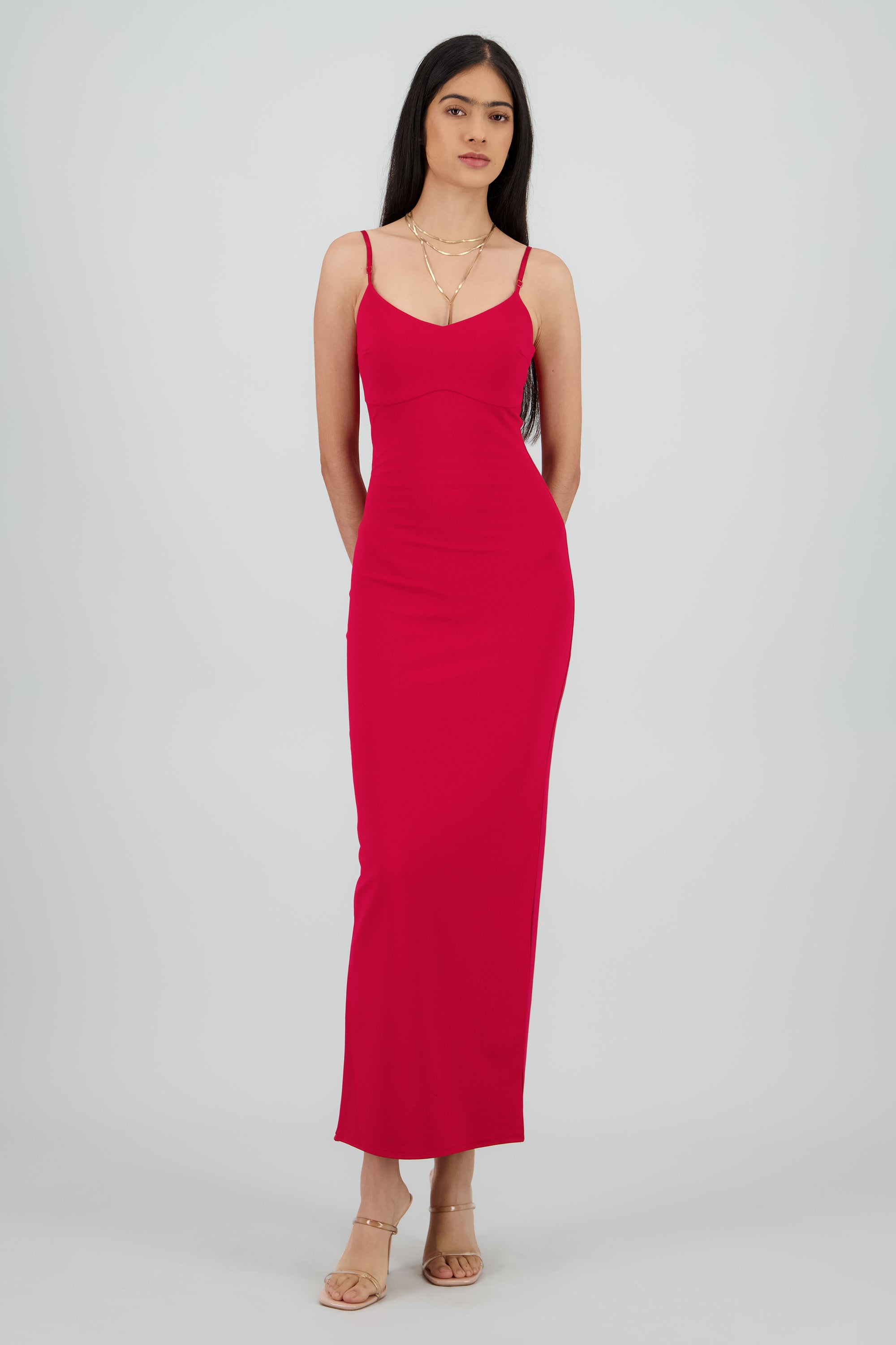 Maxi vestido bodycon liso