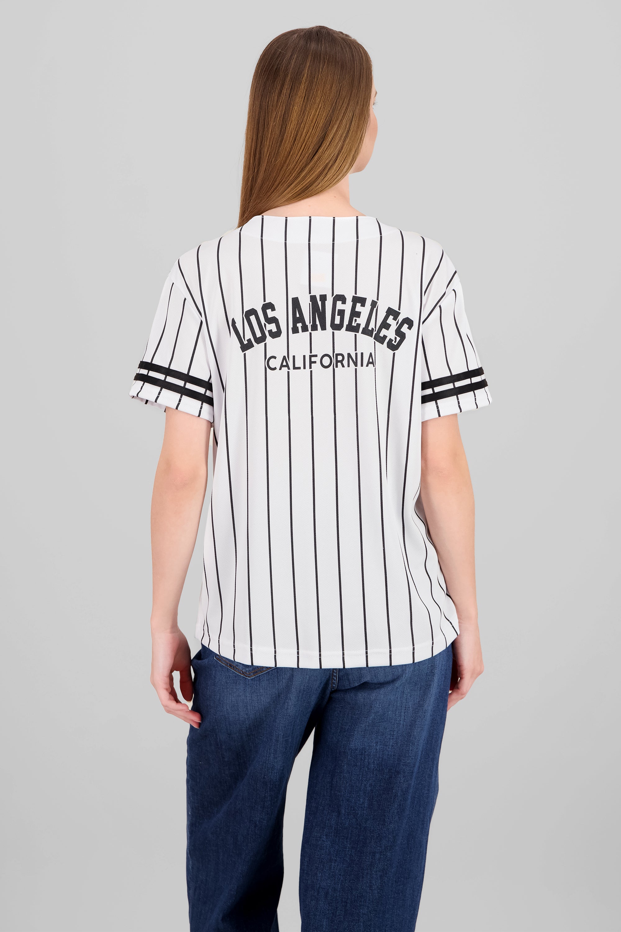 Playera beisbol oversized los angeles BLANCO COMBO