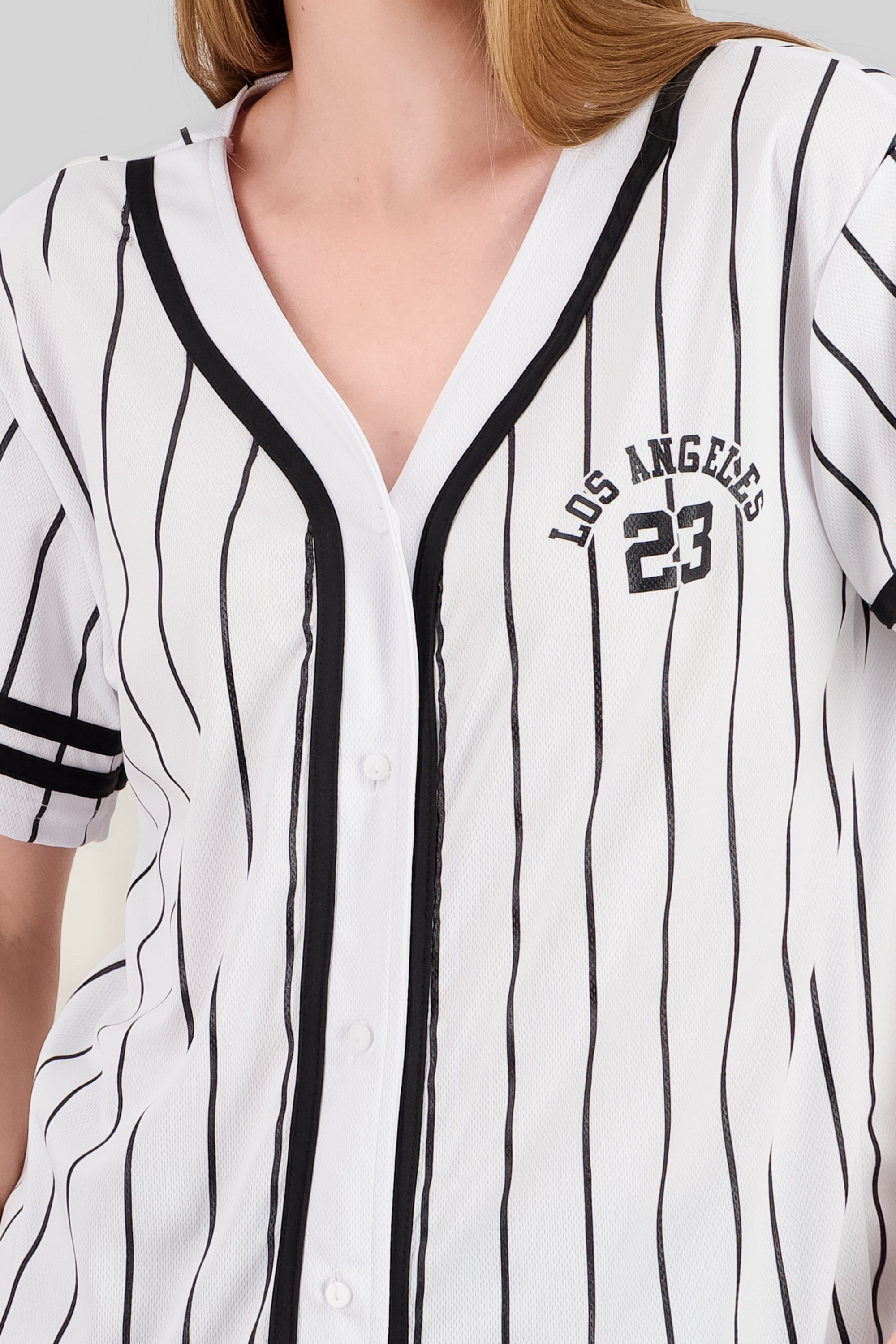 Playera beisbol oversized los angeles BLANCO COMBO