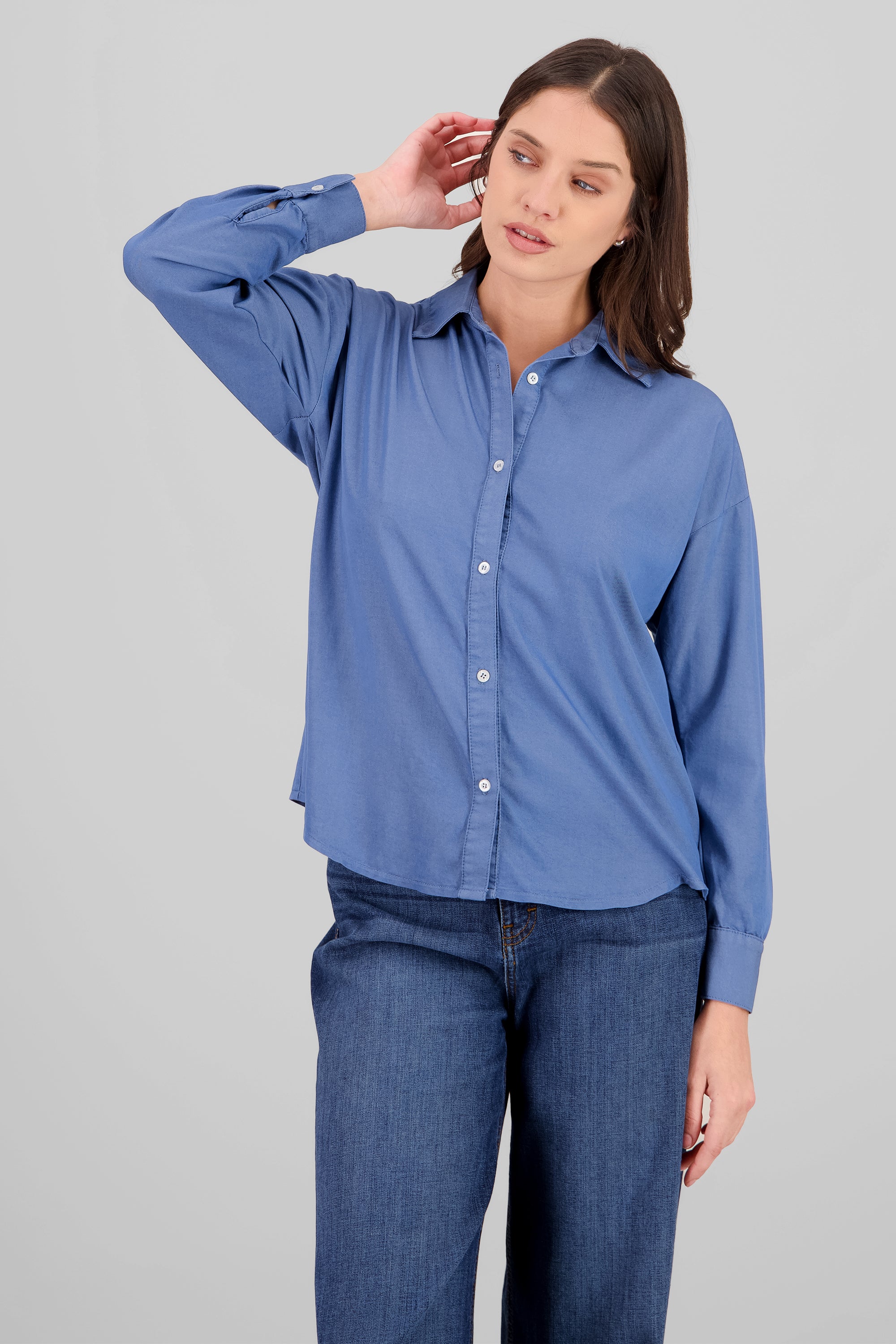 Camisa ligera denim LIGHT WASH