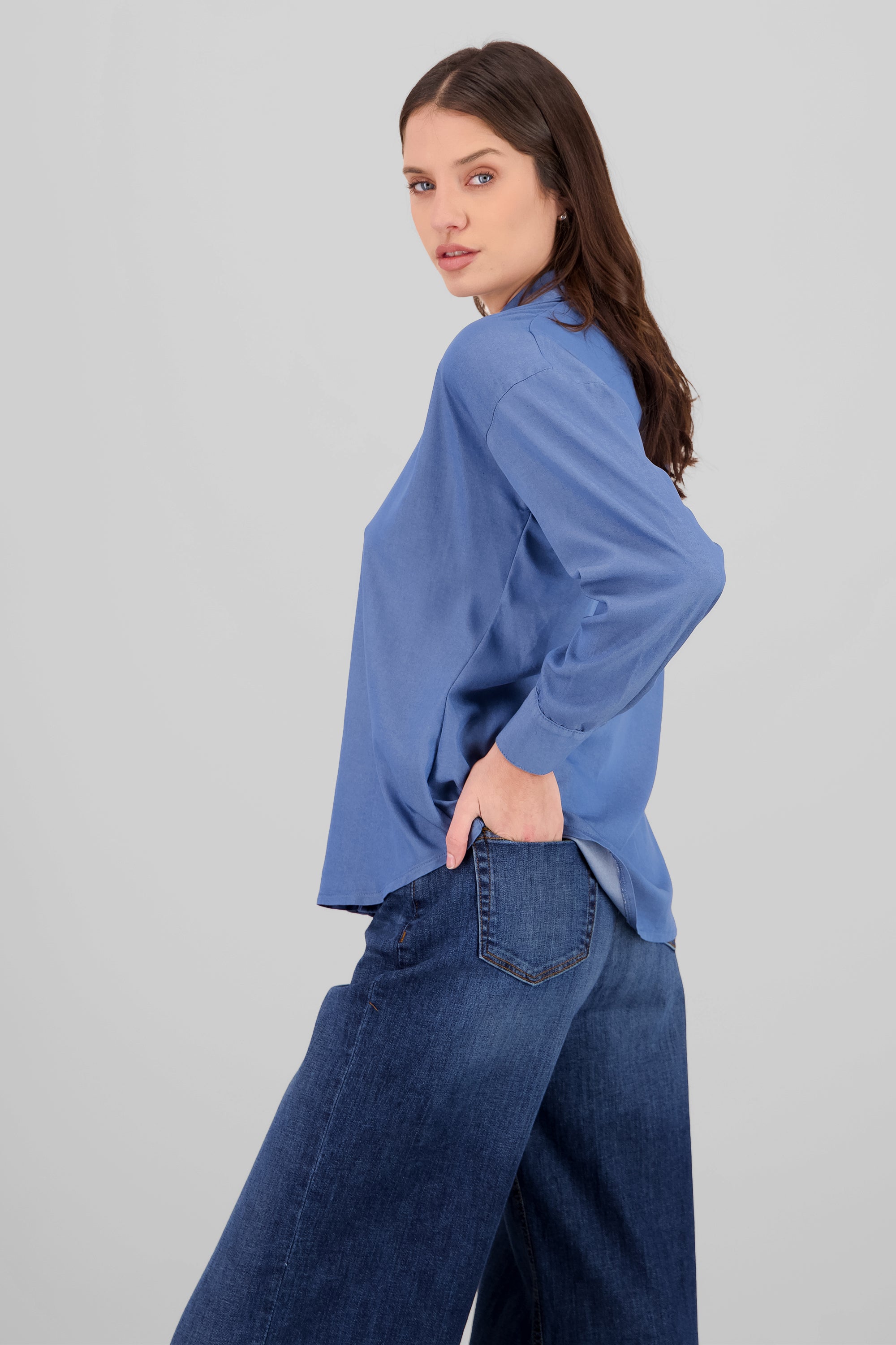 Camisa ligera denim LIGHT WASH