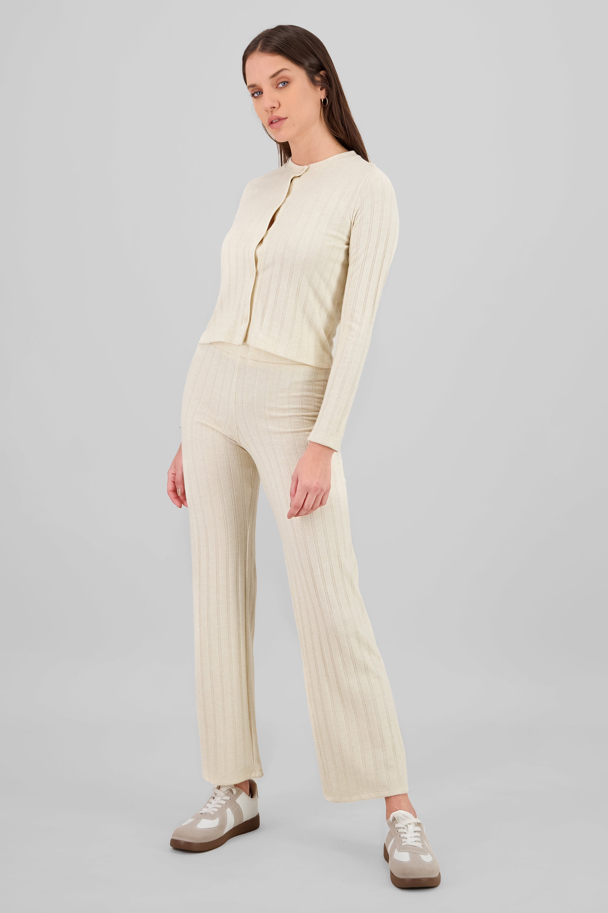 Pantalon fluido wide leg CREMA