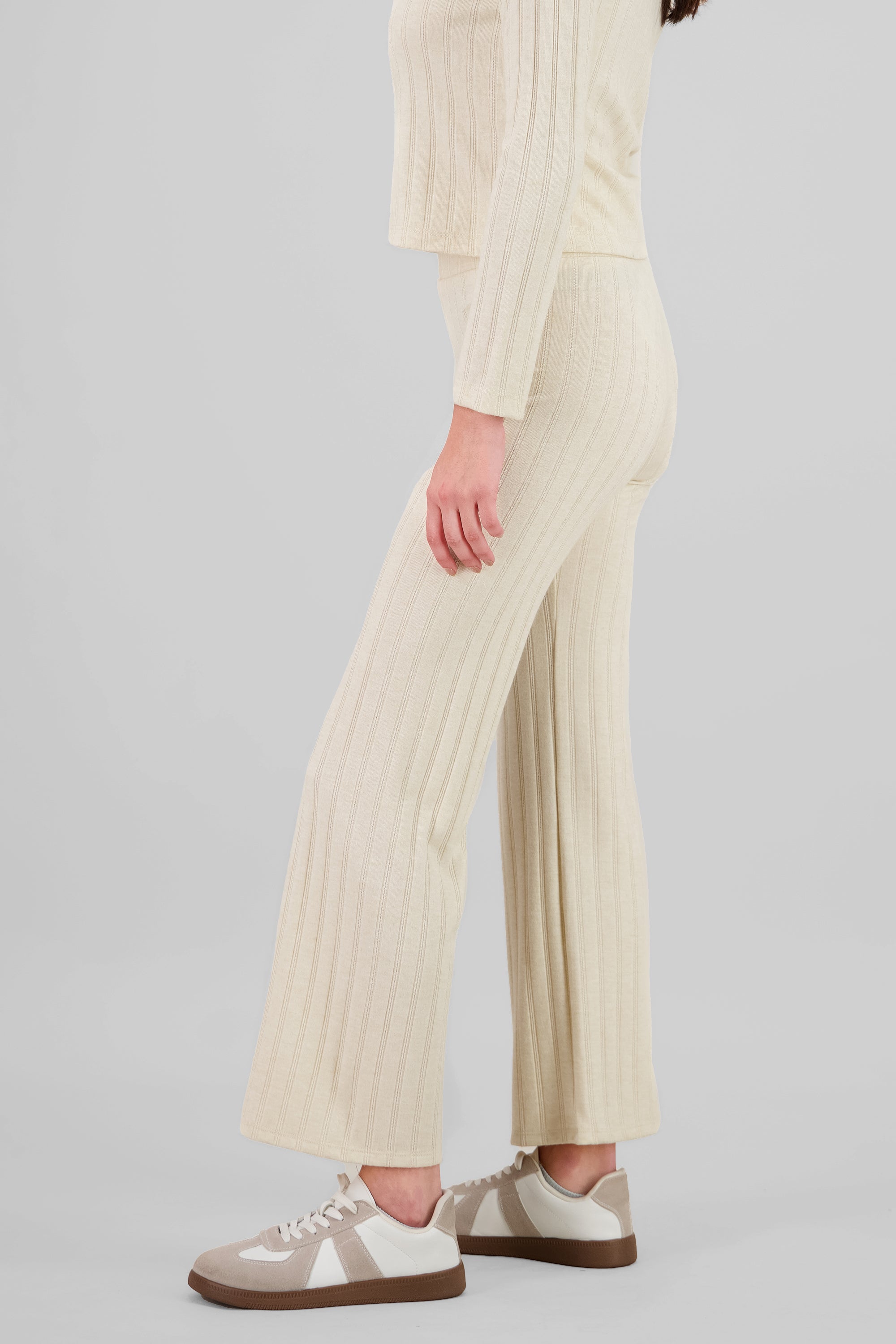 Pantalon fluido wide leg CREMA