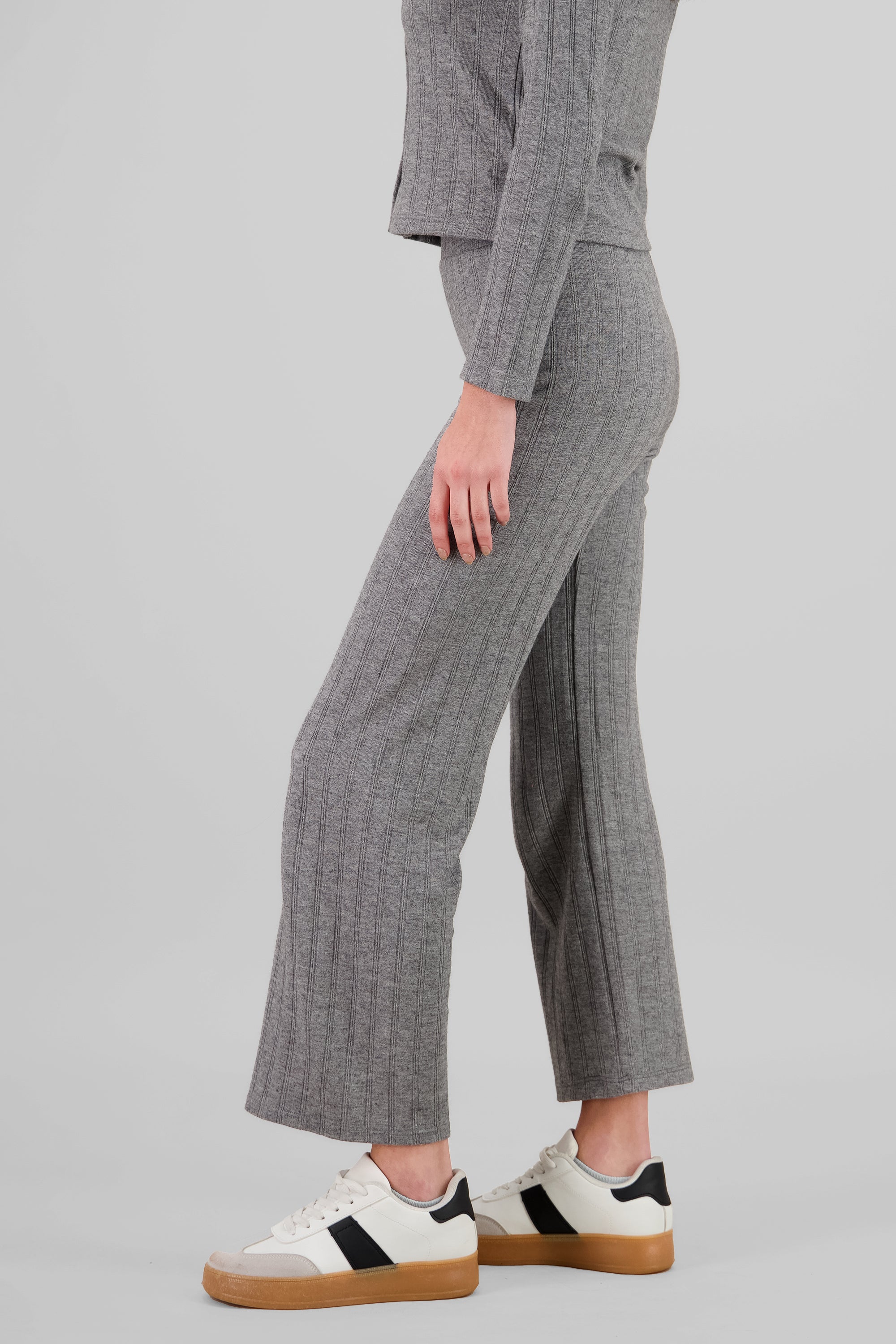 Pantalon fluido wide leg GRIS