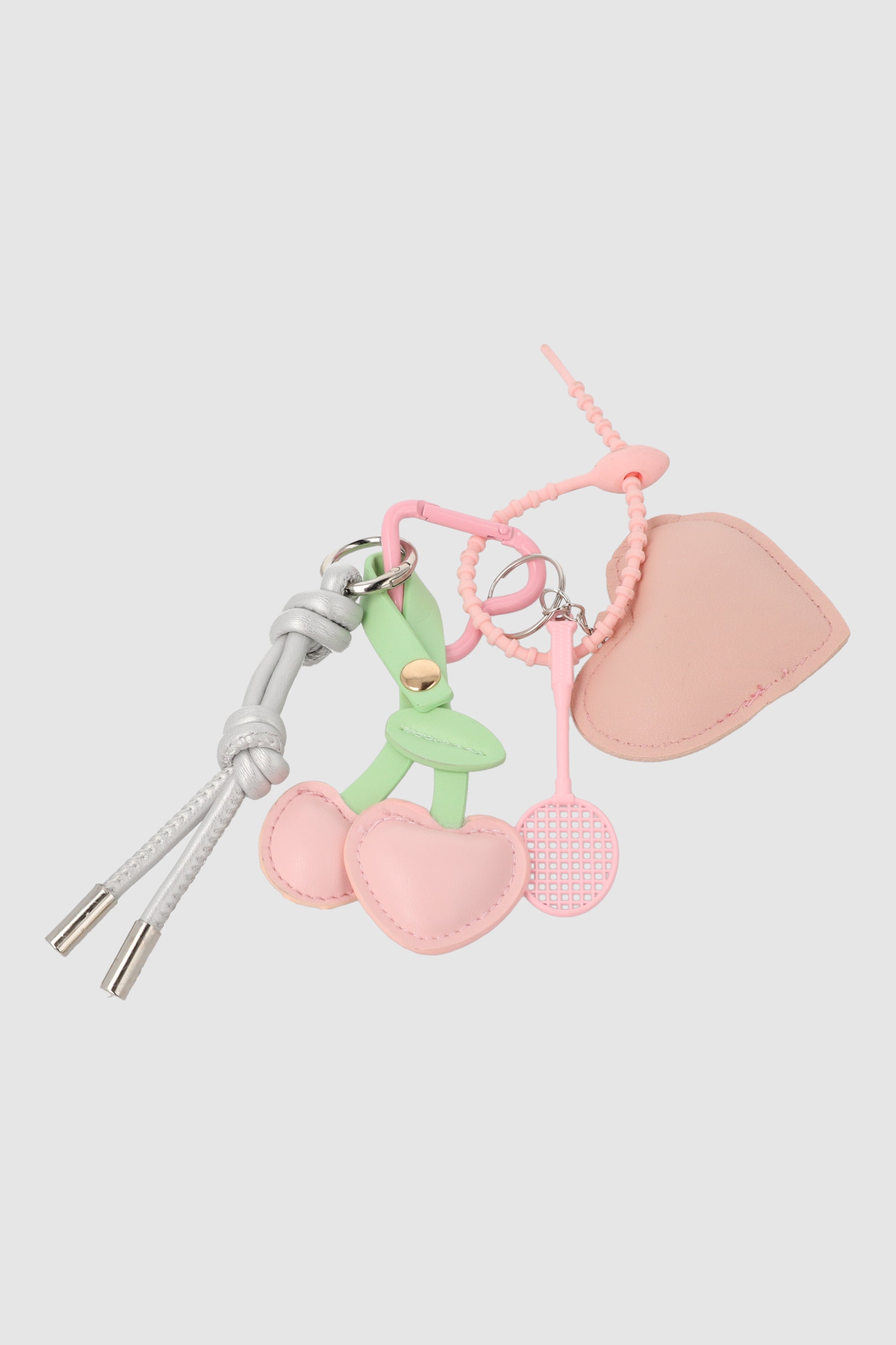 Charm corazon cerezas ROSA