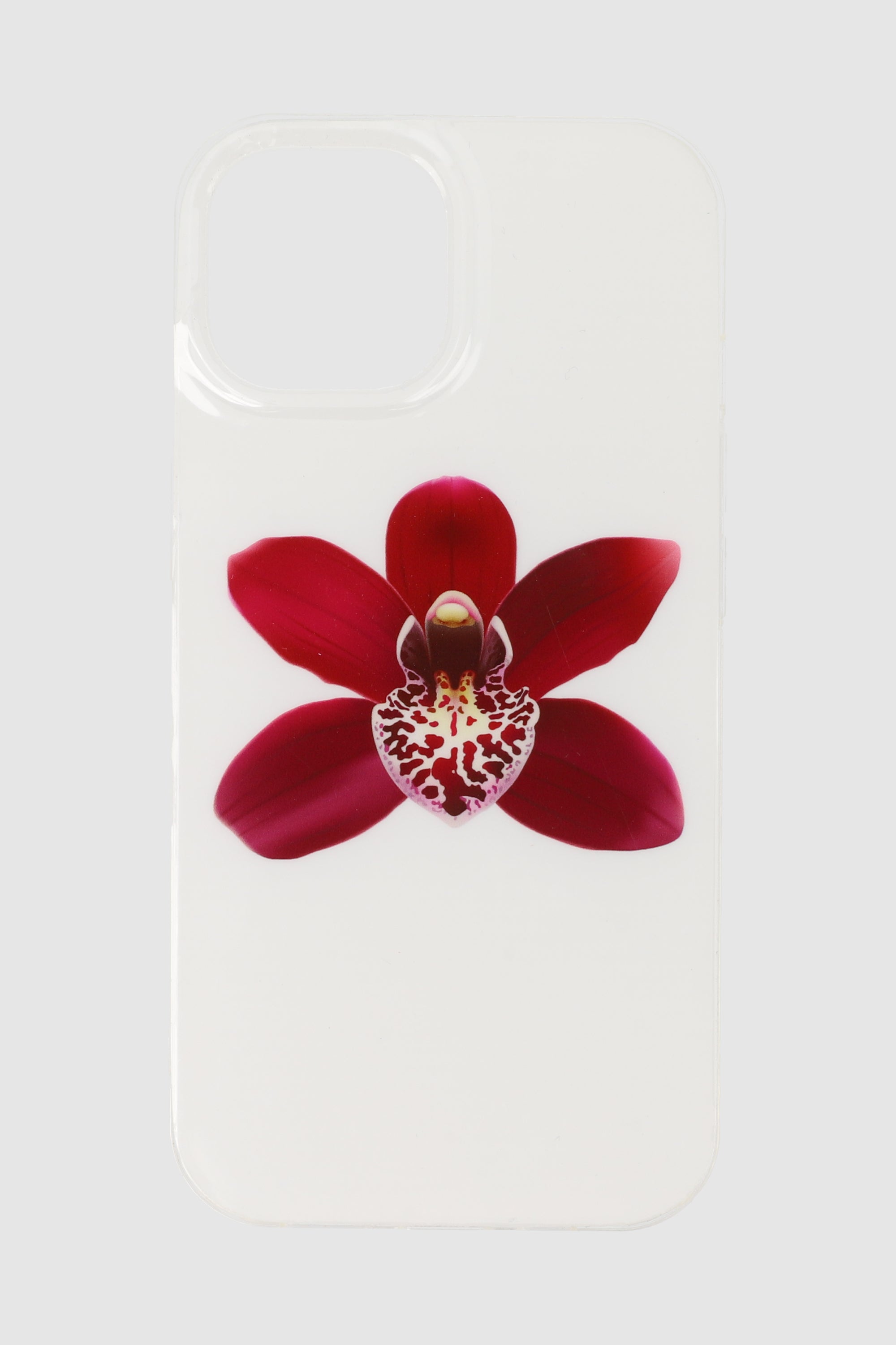 Funda cel flor pintada i15 TRANSPARENTE