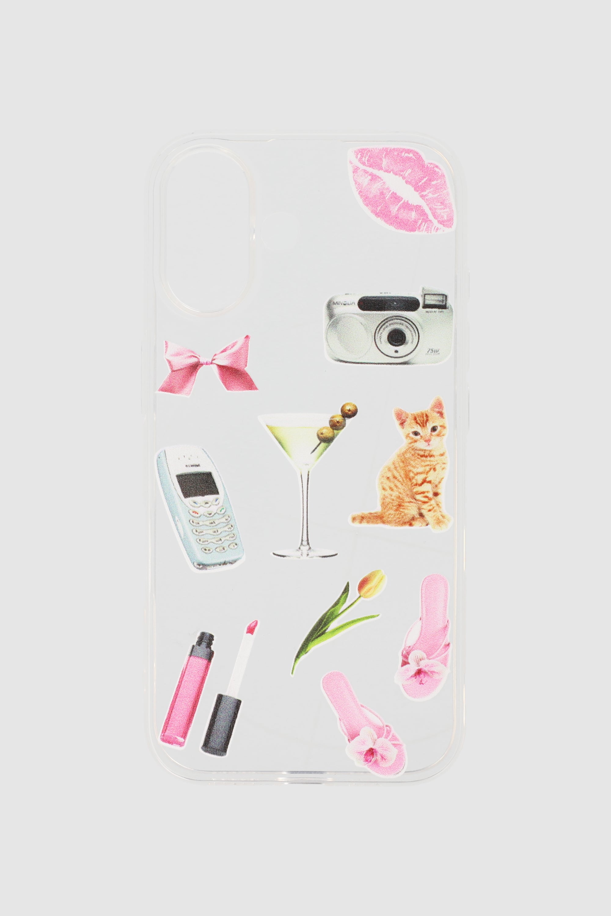 Funda cel stickers cool i16 TRANSPARENTE