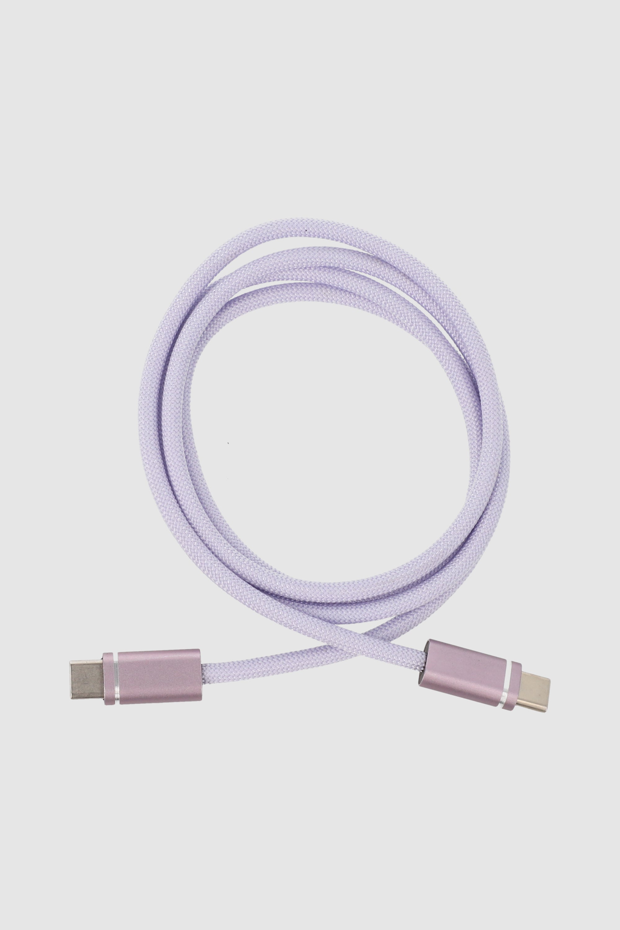 Cable cargador textura brillos tc MORADO