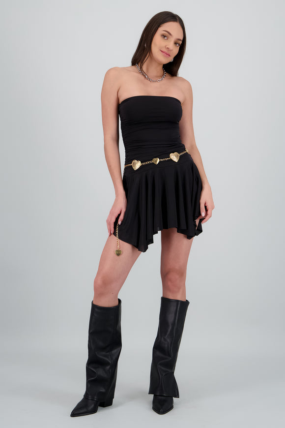 Cinturon cadena corazones