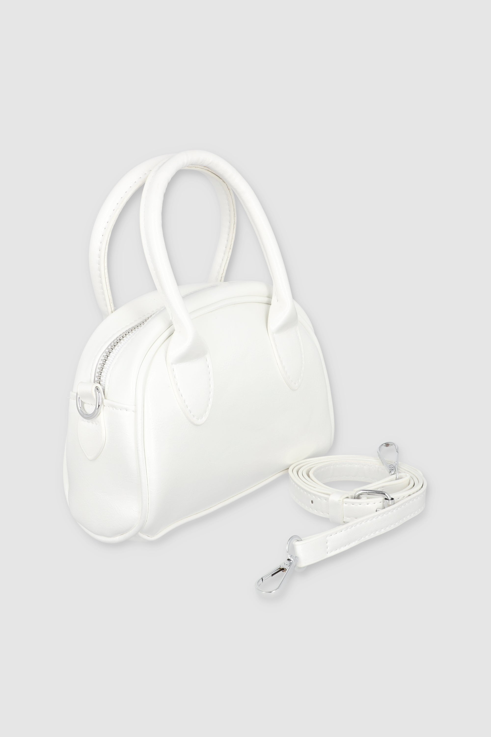 Bolso mini doble asa sencilla BLANCO