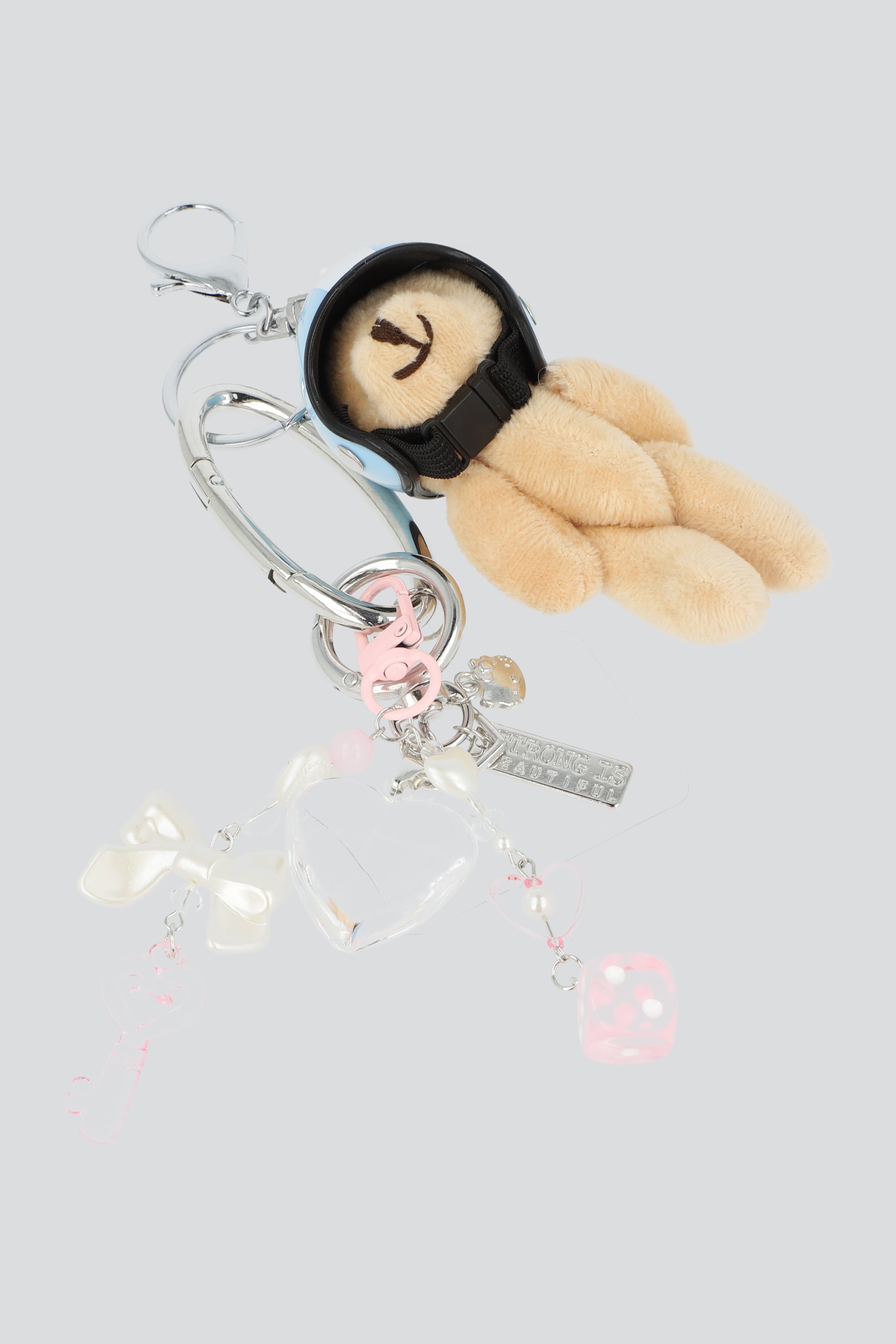 Charm cel multi oso casco moño AZUL CIELO