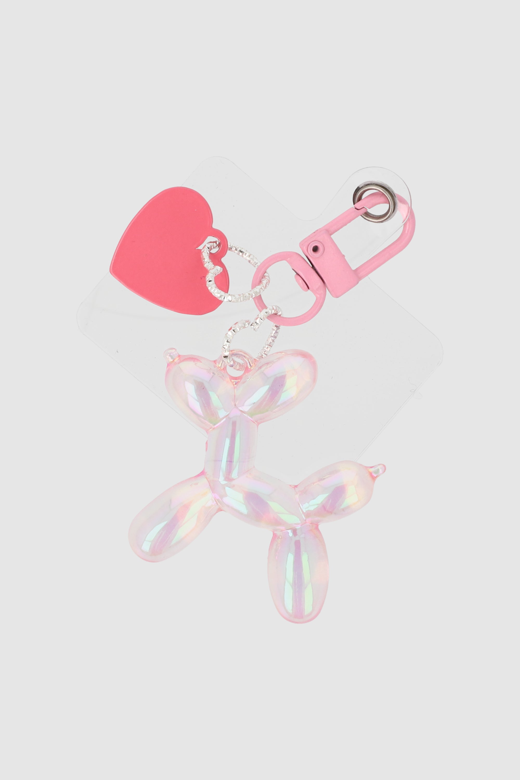 Charm cel perro globo corazon ROSA