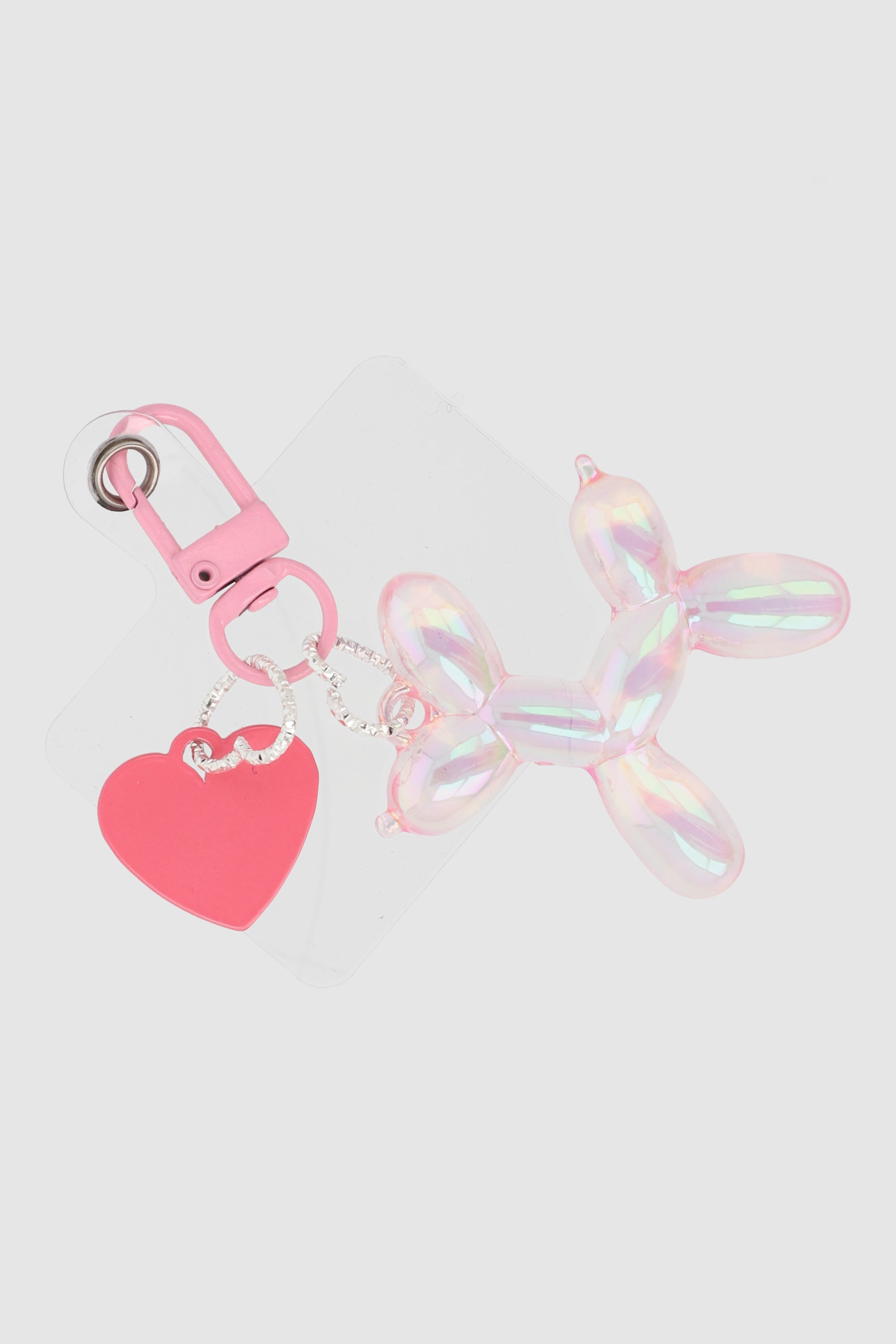 Charm cel perro globo corazon ROSA