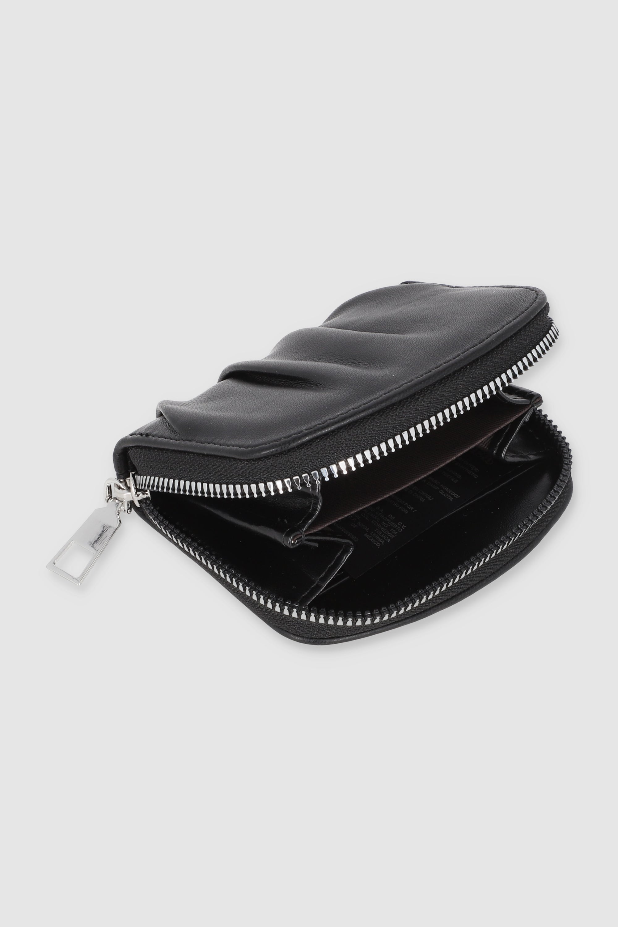 Mondero plisado zipper NEGRO