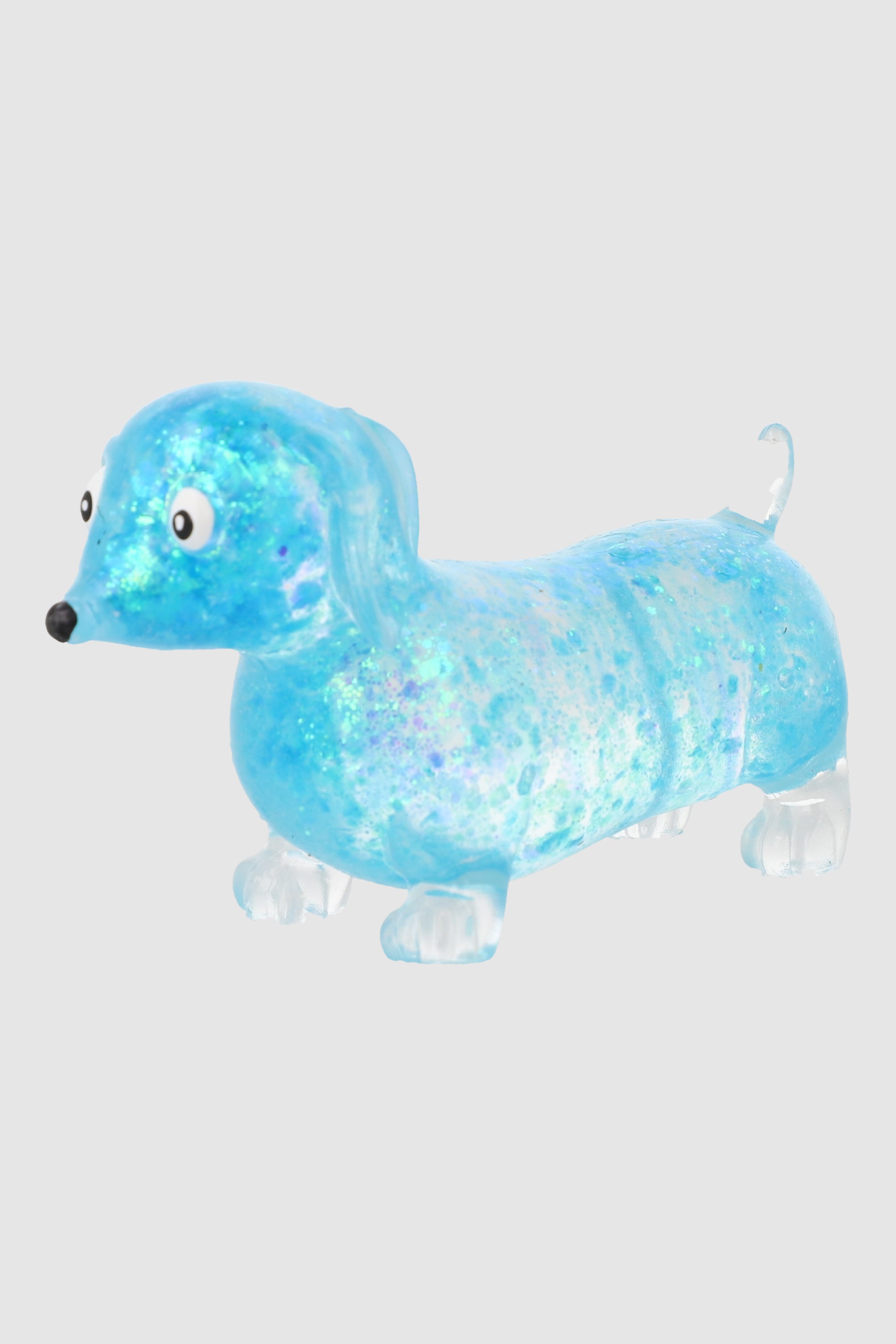 Squishy perrito glitter AZUL