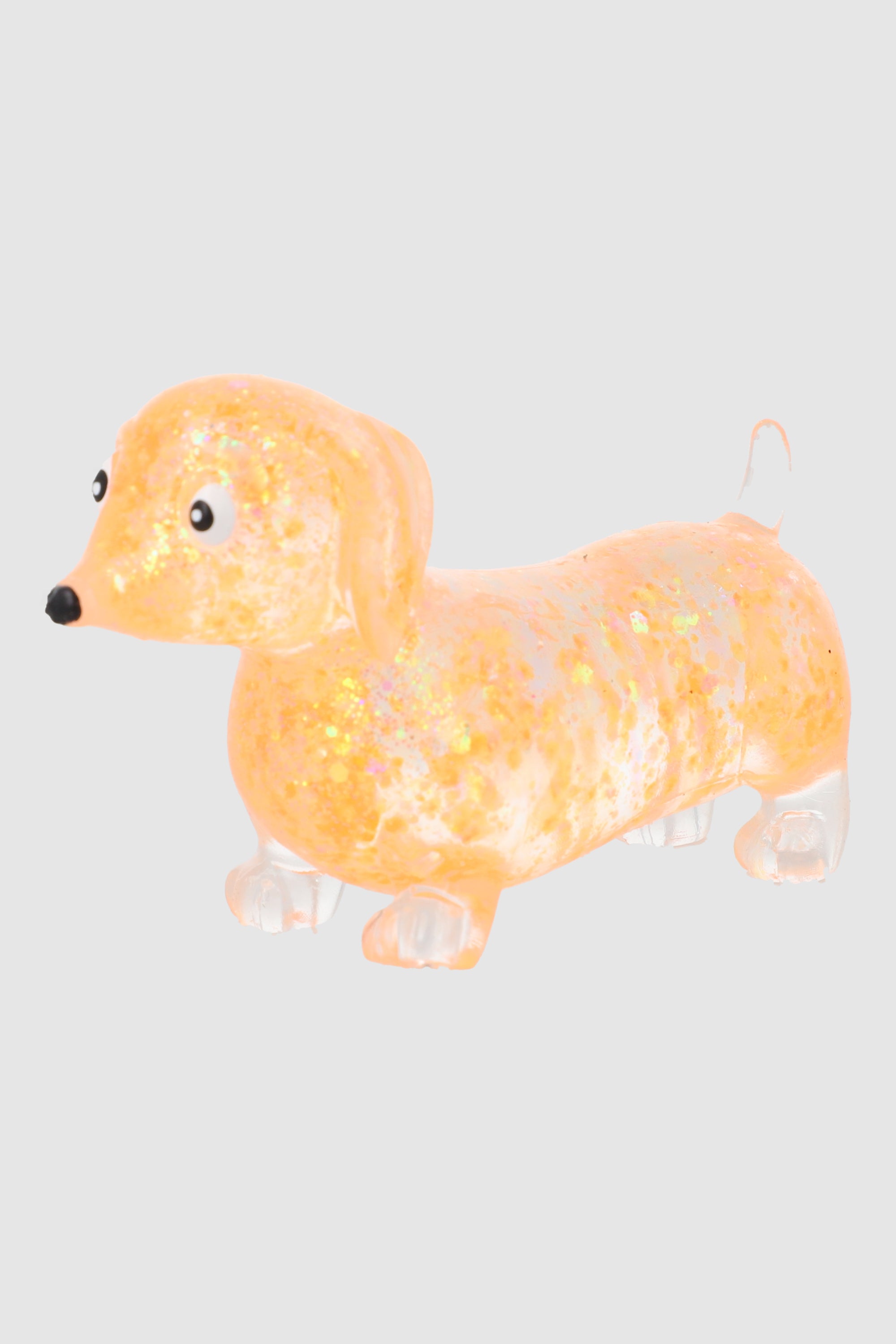 Squishy perrito glitter NARANJA