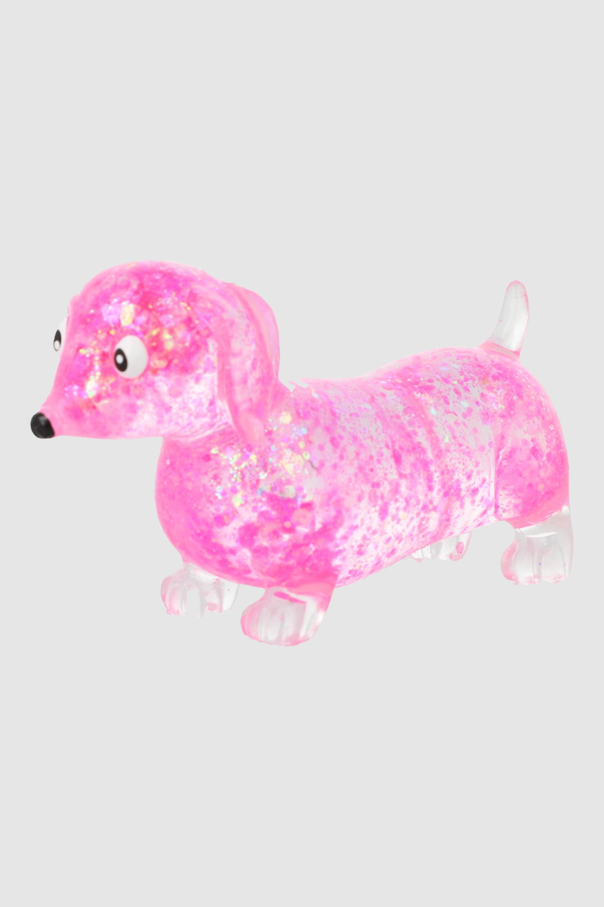 Squishy perrito glitter ROSA