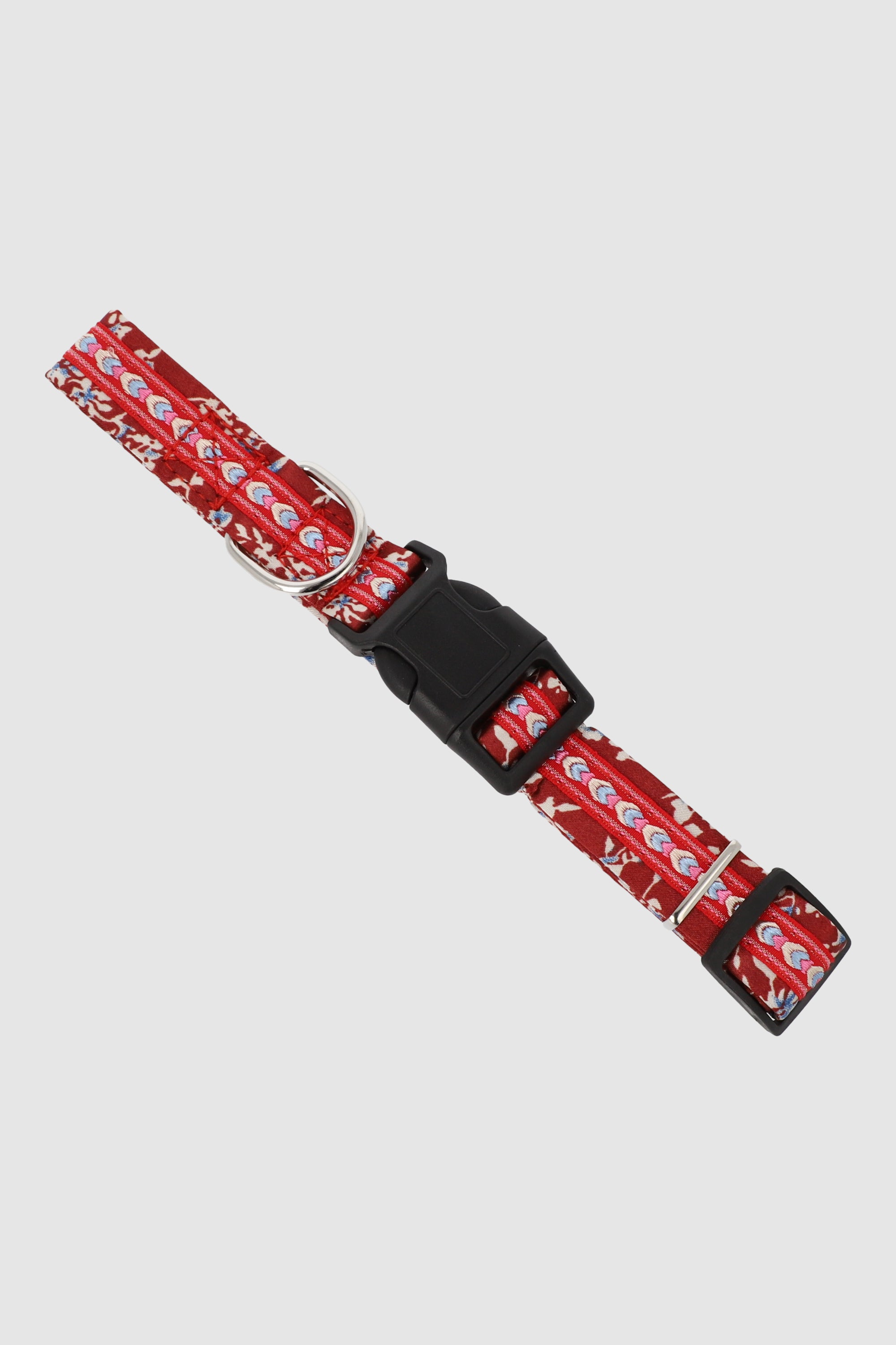 Collar para mascota flores ROJO