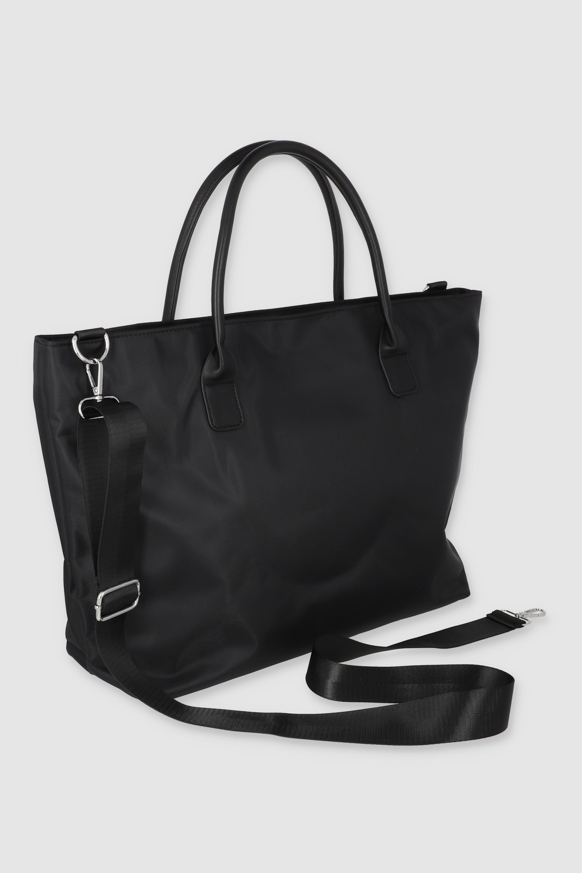 Bolsa tote grande loneta NEGRO