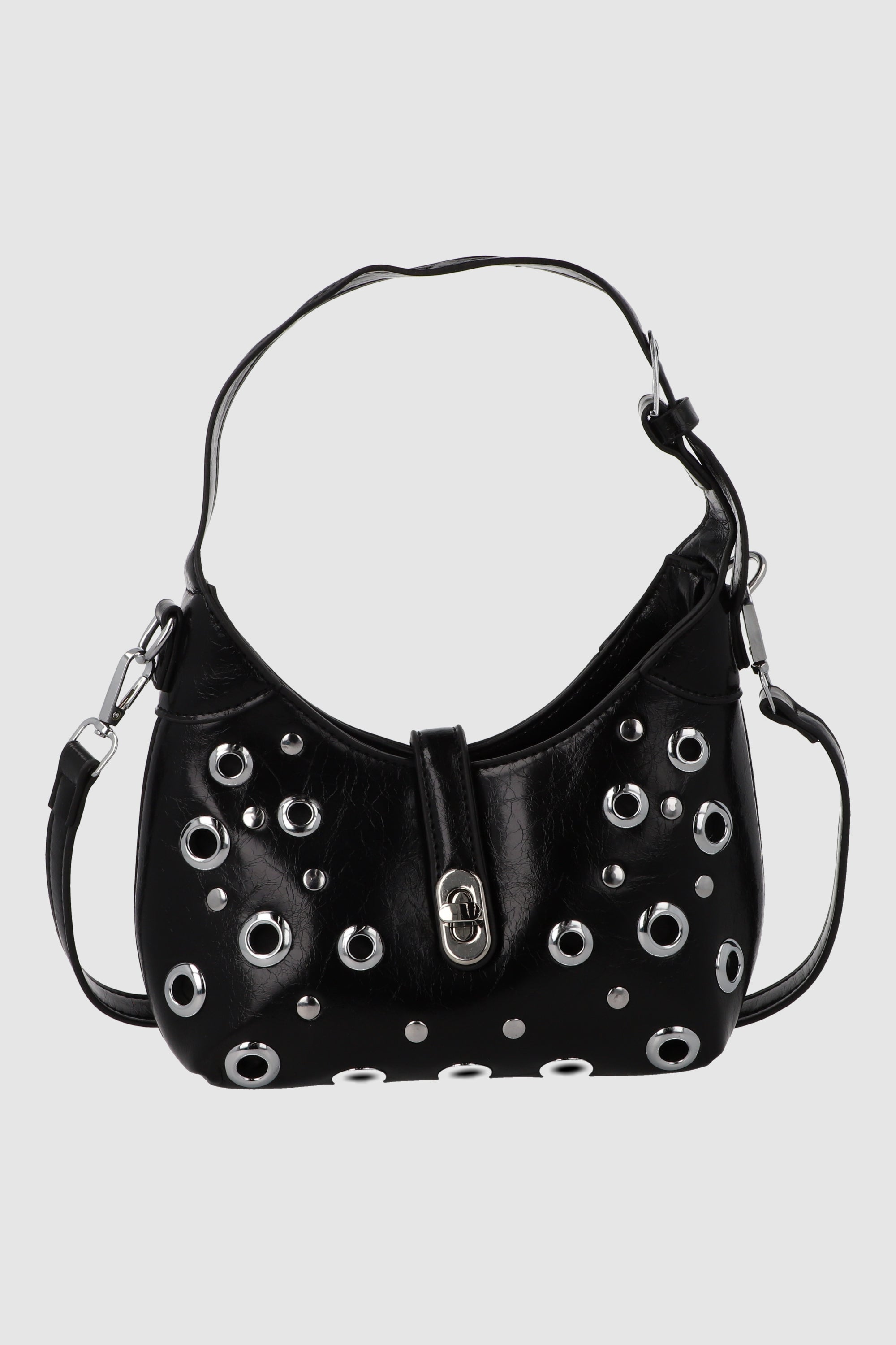 Bolsa hombreo eyelets NEGRO