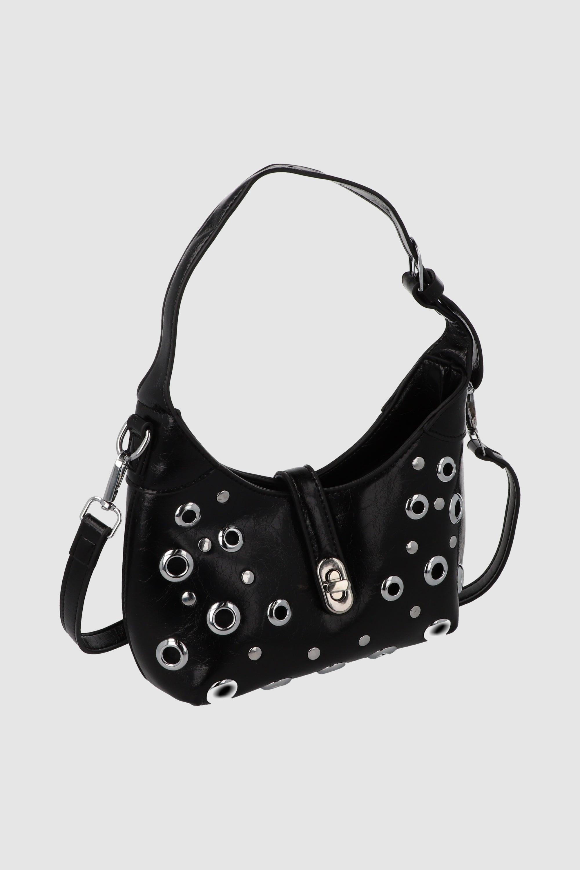 Bolsa hombreo eyelets NEGRO