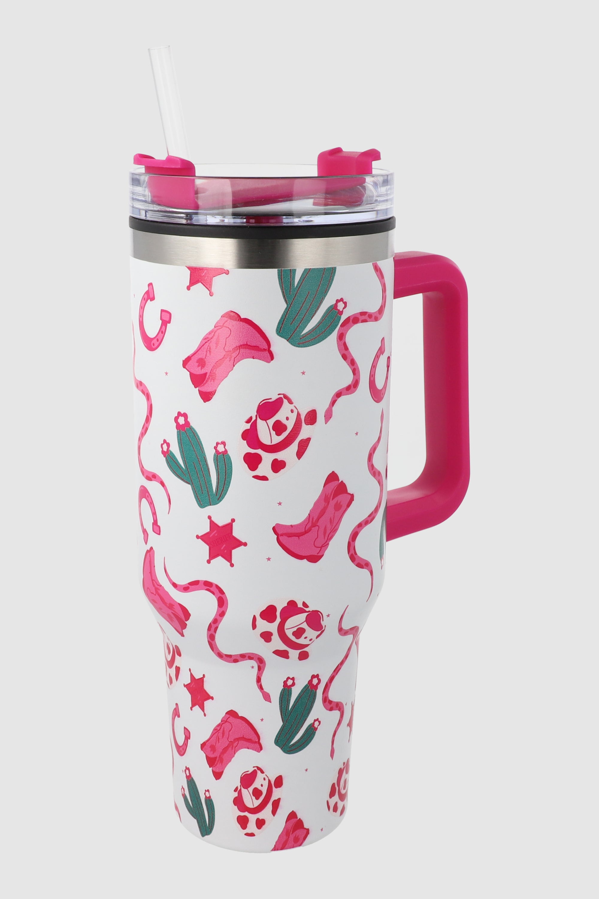 Vaso asa diseños vaqueros 1200 ml ROSA