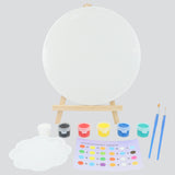 Set diy caballete lienzo redondo