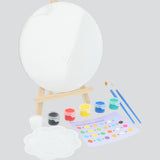 Set diy caballete lienzo redondo