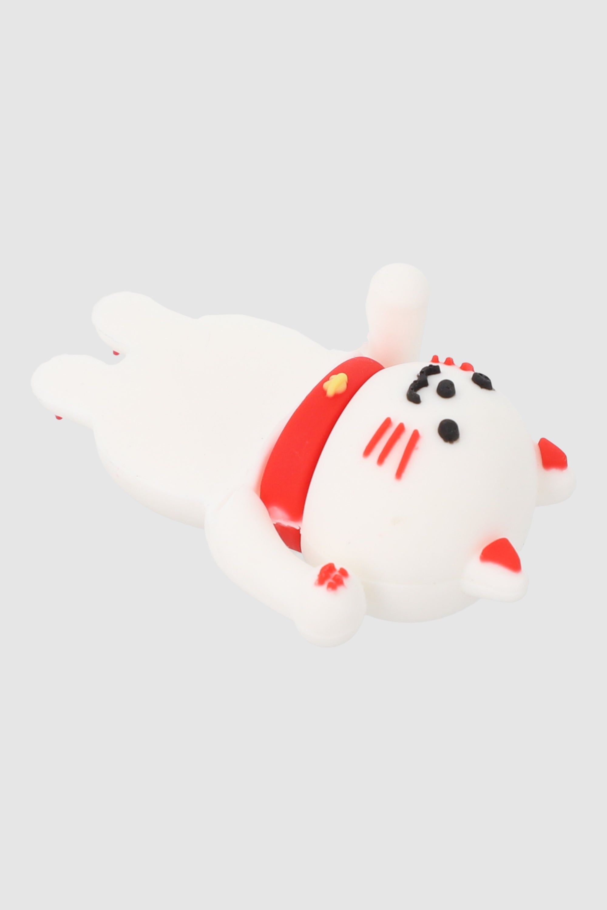 Decoracion cel gato chino curioso BLANCO